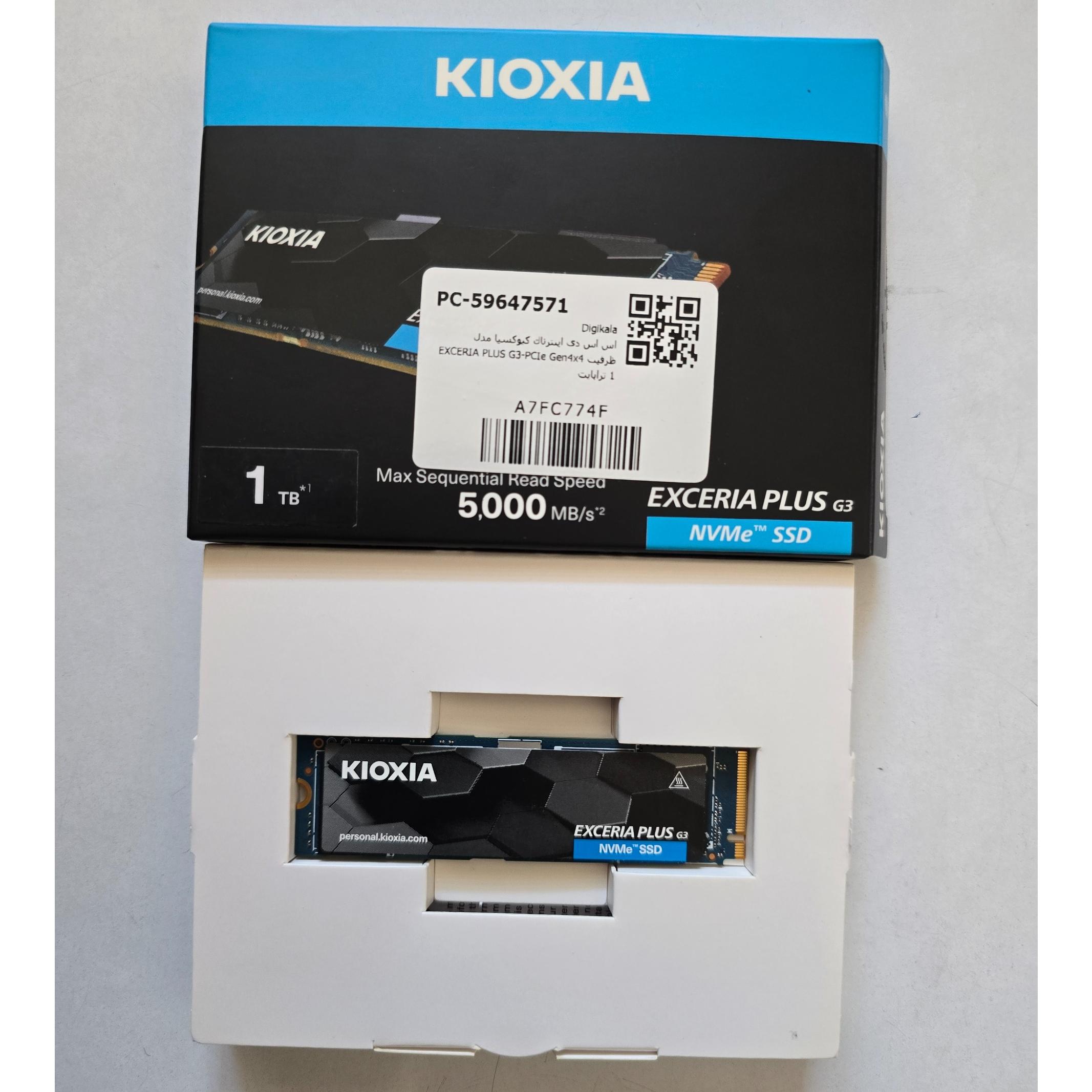 Ssd kioxia exceria plus G3 گارانتی دار