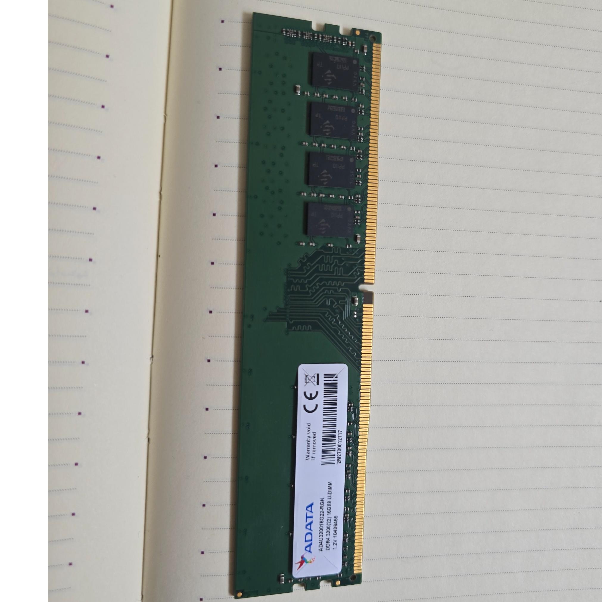 رم 16 گیگ ddr4 باس 3200 مگاهرتز adata