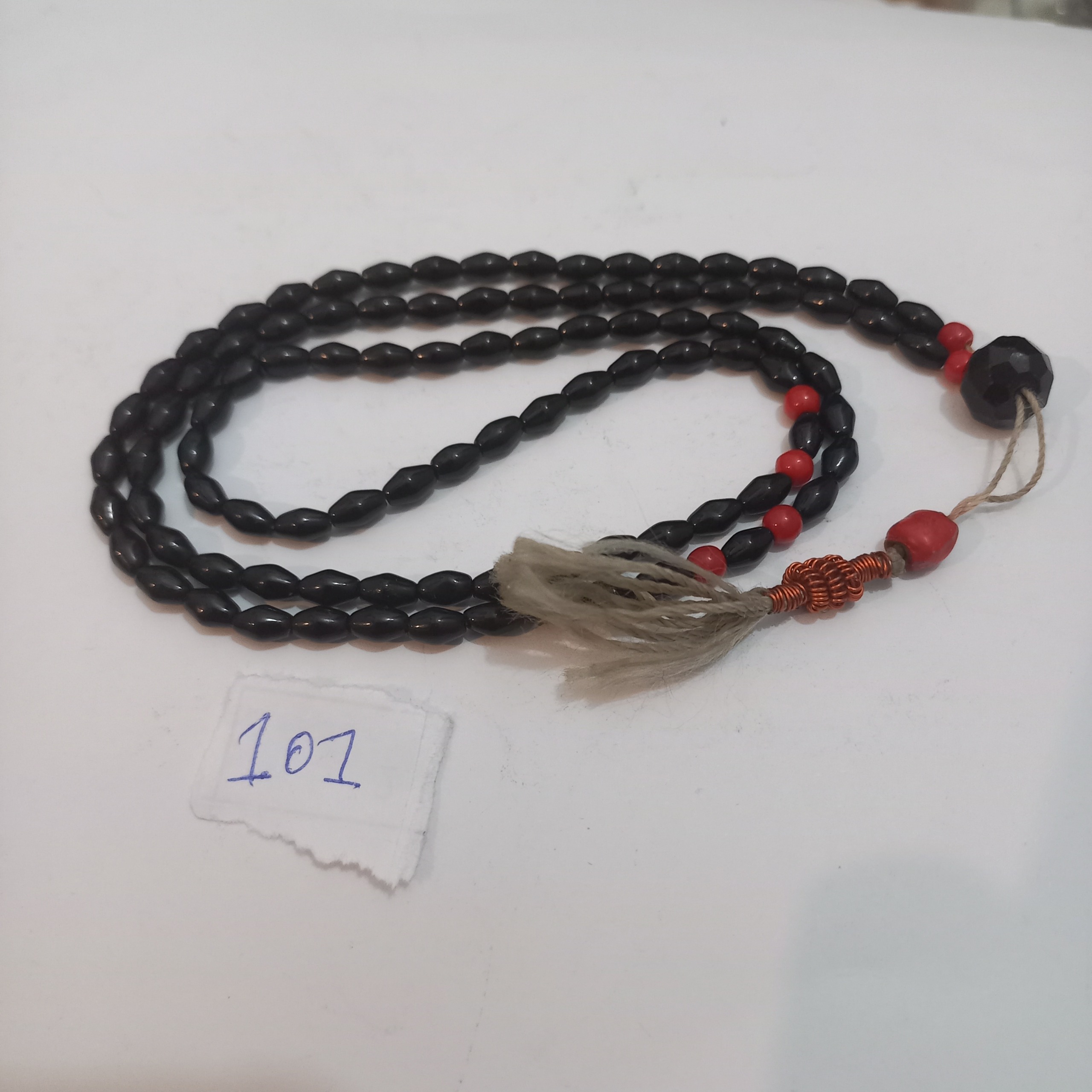 تسبیح 101 دانه کامل سنگ شبق یا شوه باضمانت