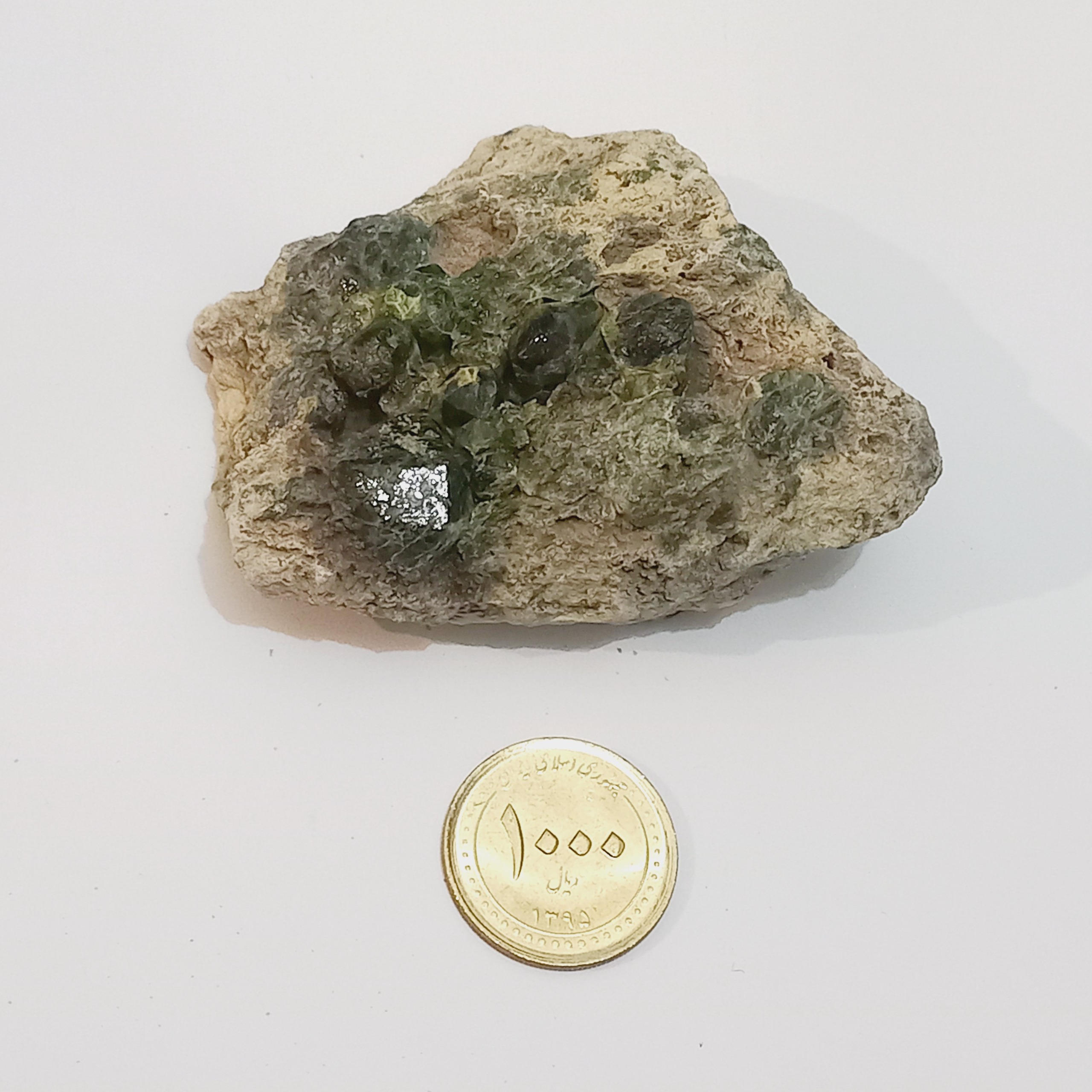 سنگ راف گارنت سبز جواهری کد 1