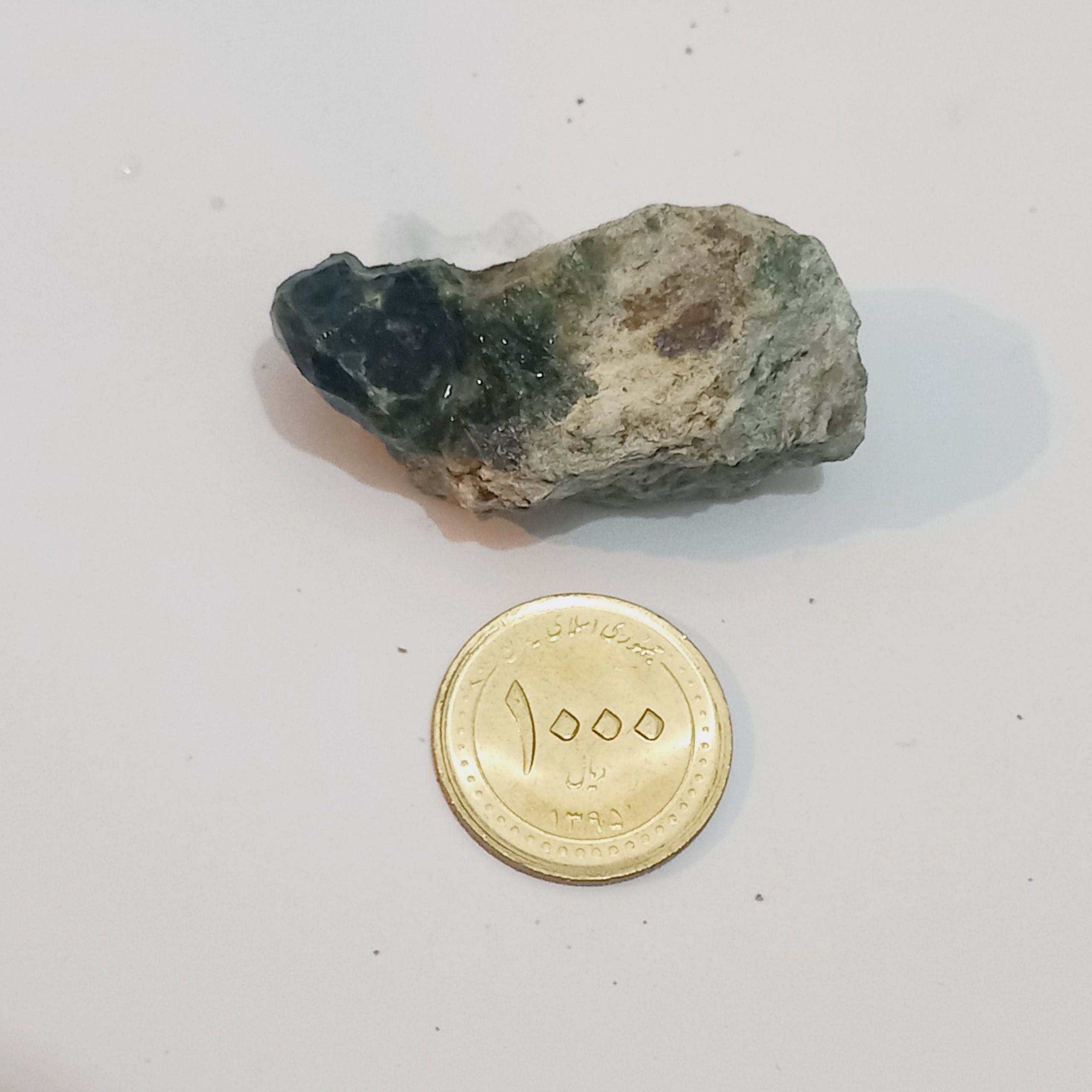 سنگ راف گارنت سبز جواهری کد 30