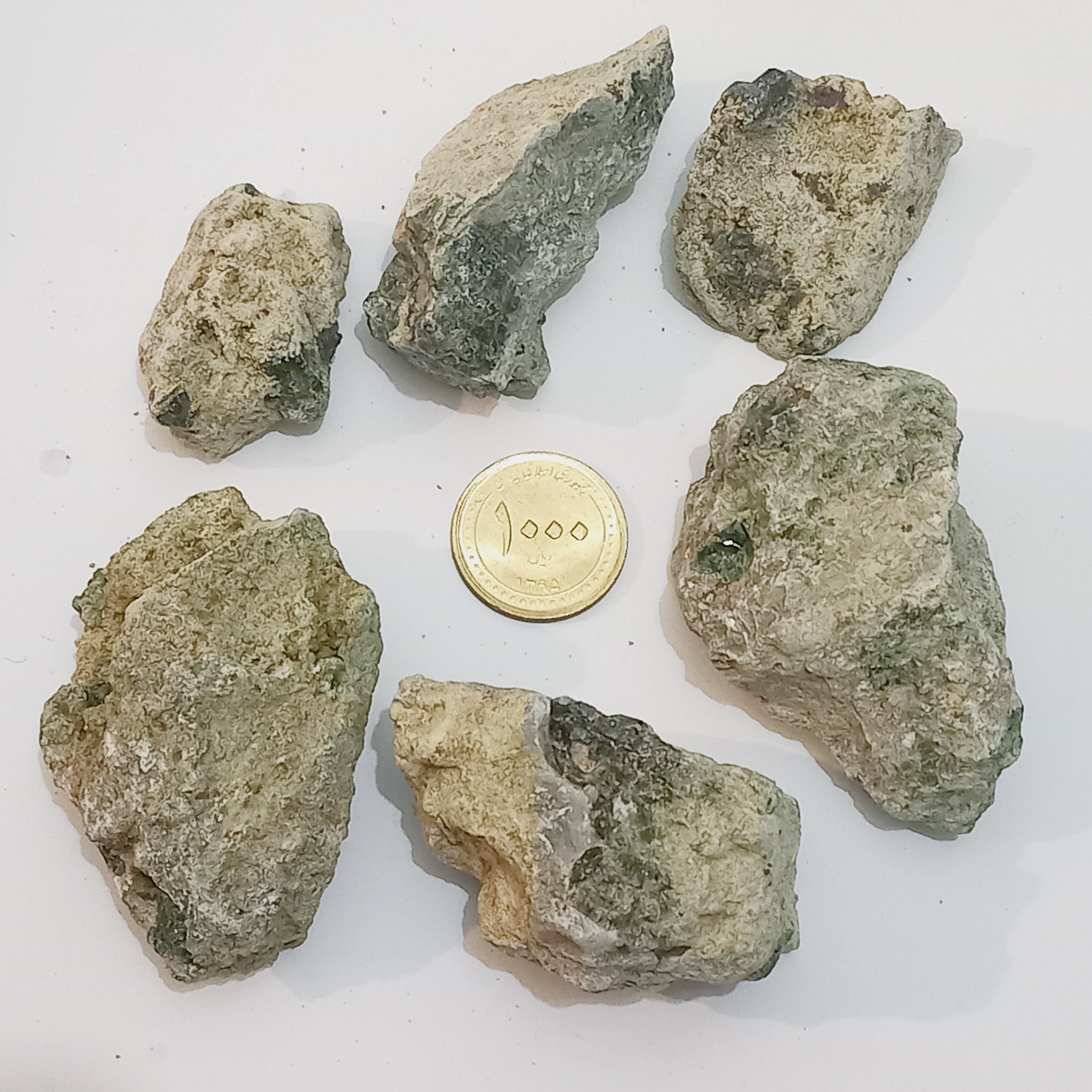 مجموعه سنگ گارنت سبز جواهری کد 20