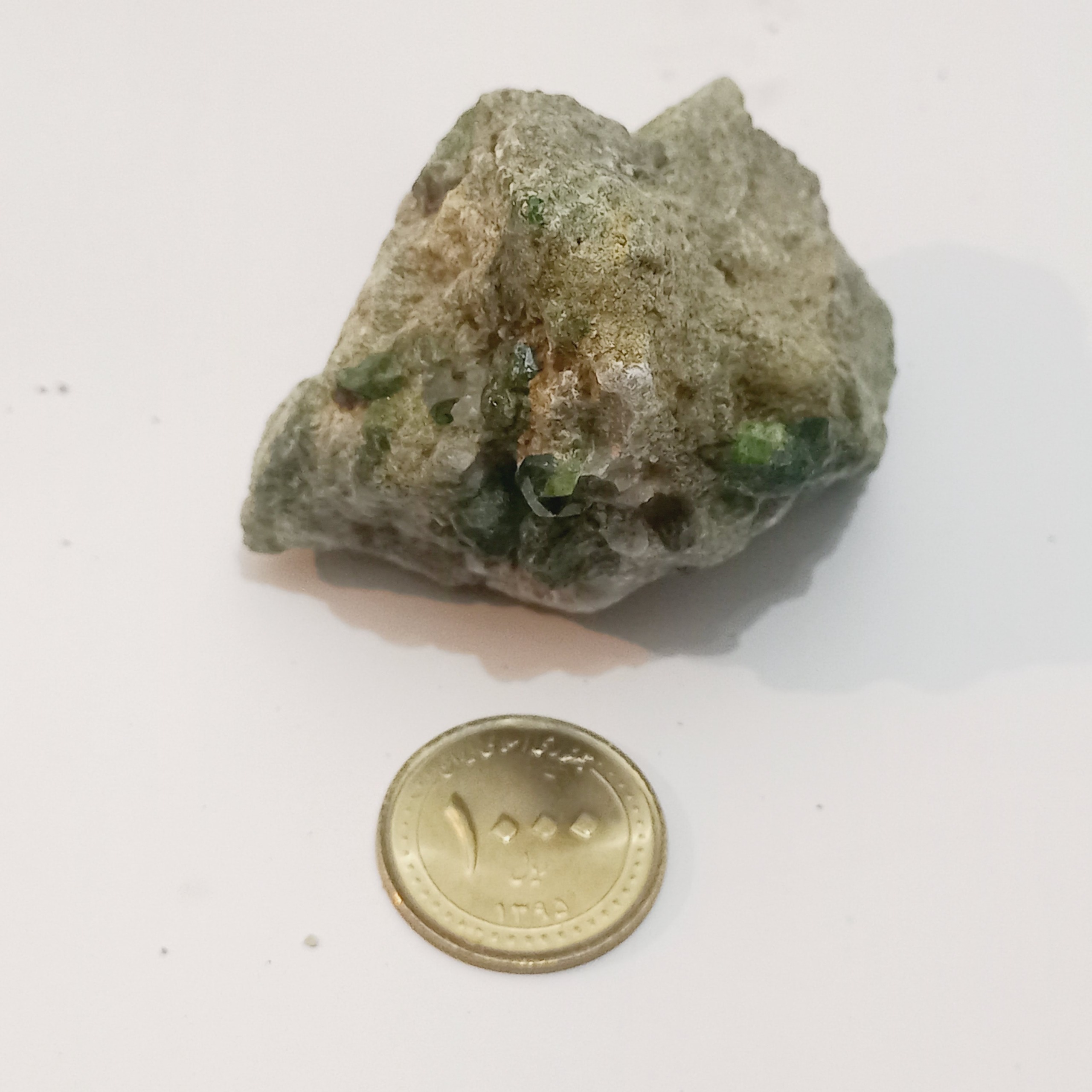 سنگ راف گارنت سبز جواهری کد 455