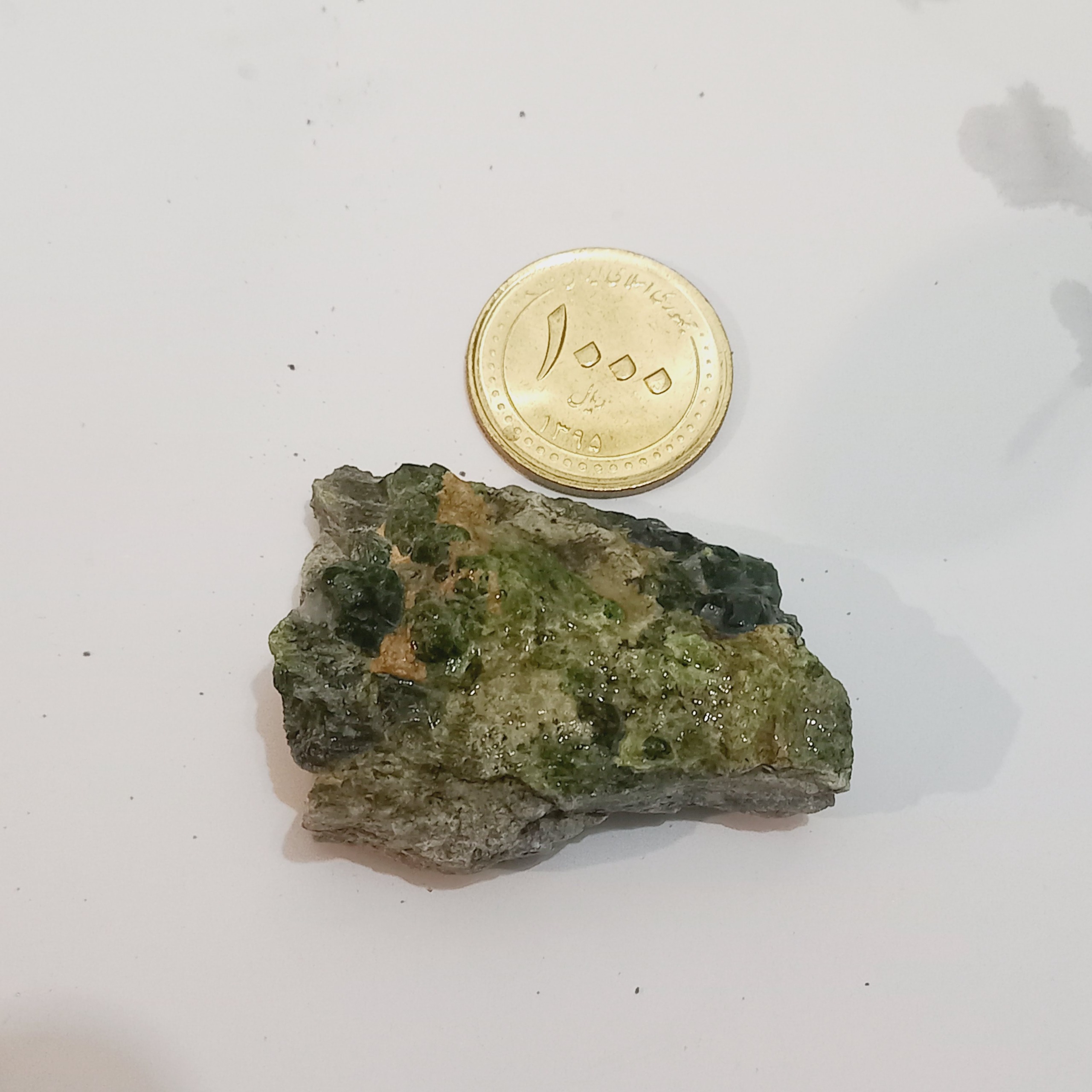 سنگ راف گارنت سبز جواهری کد 4501