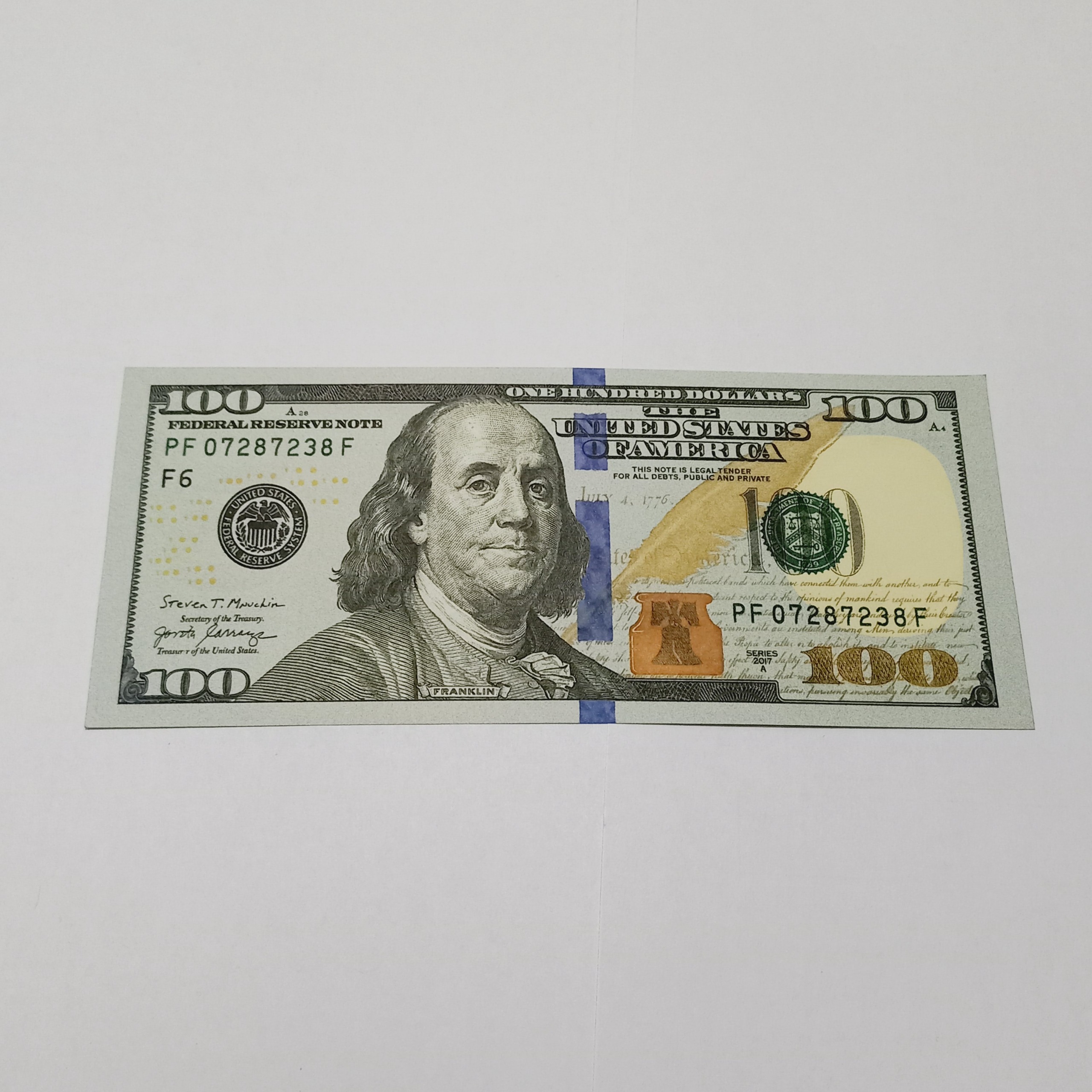 اسکناس 100 دلاری آبی فانتری