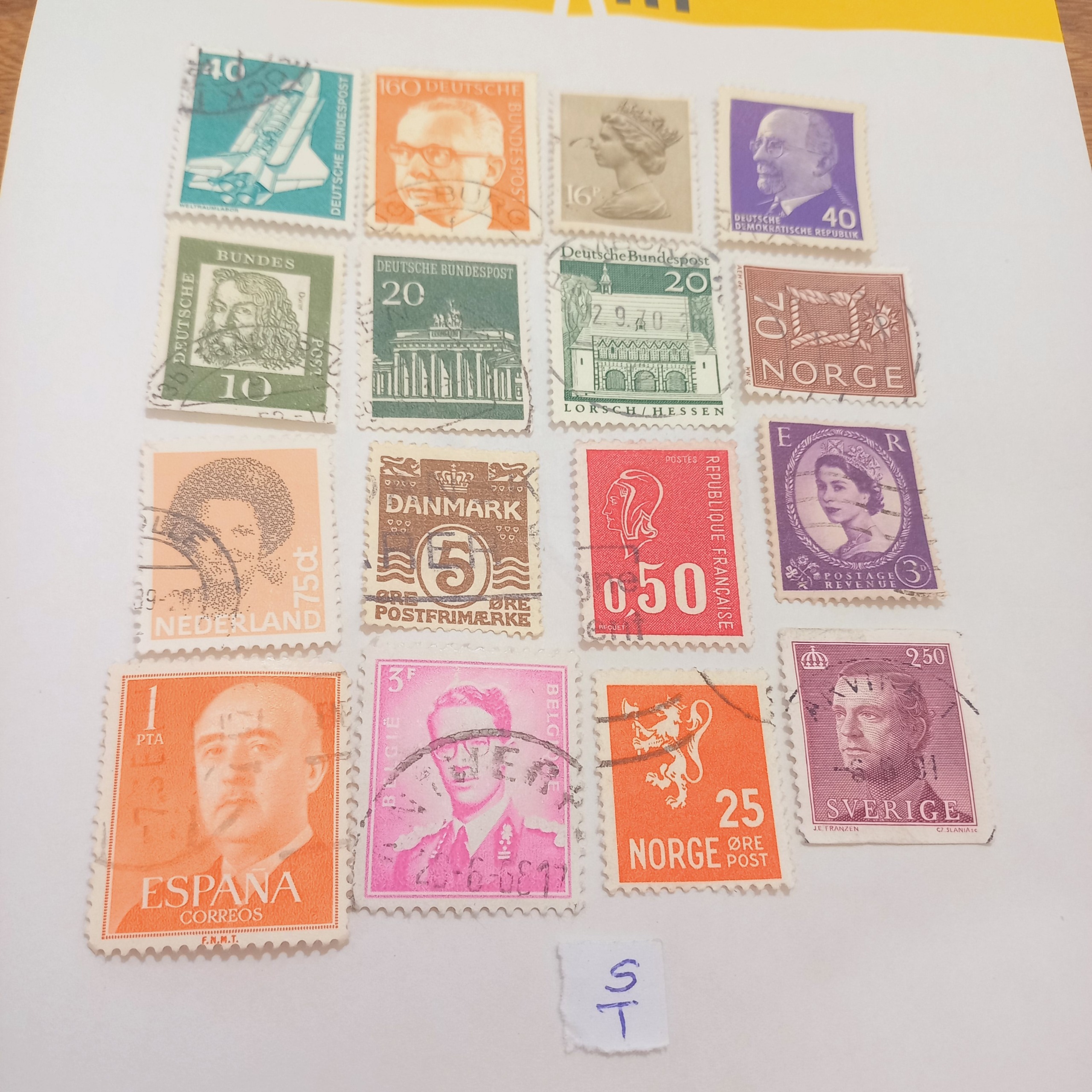 مجموعه تمبر باطله خارجی کد ST