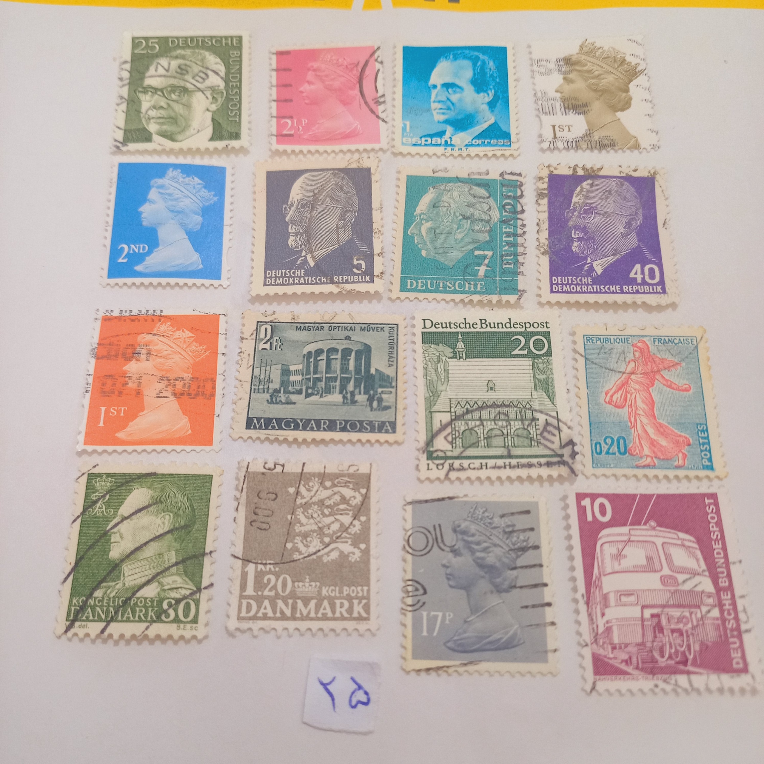 مجموعه تمبر باطله خارجی کد 25