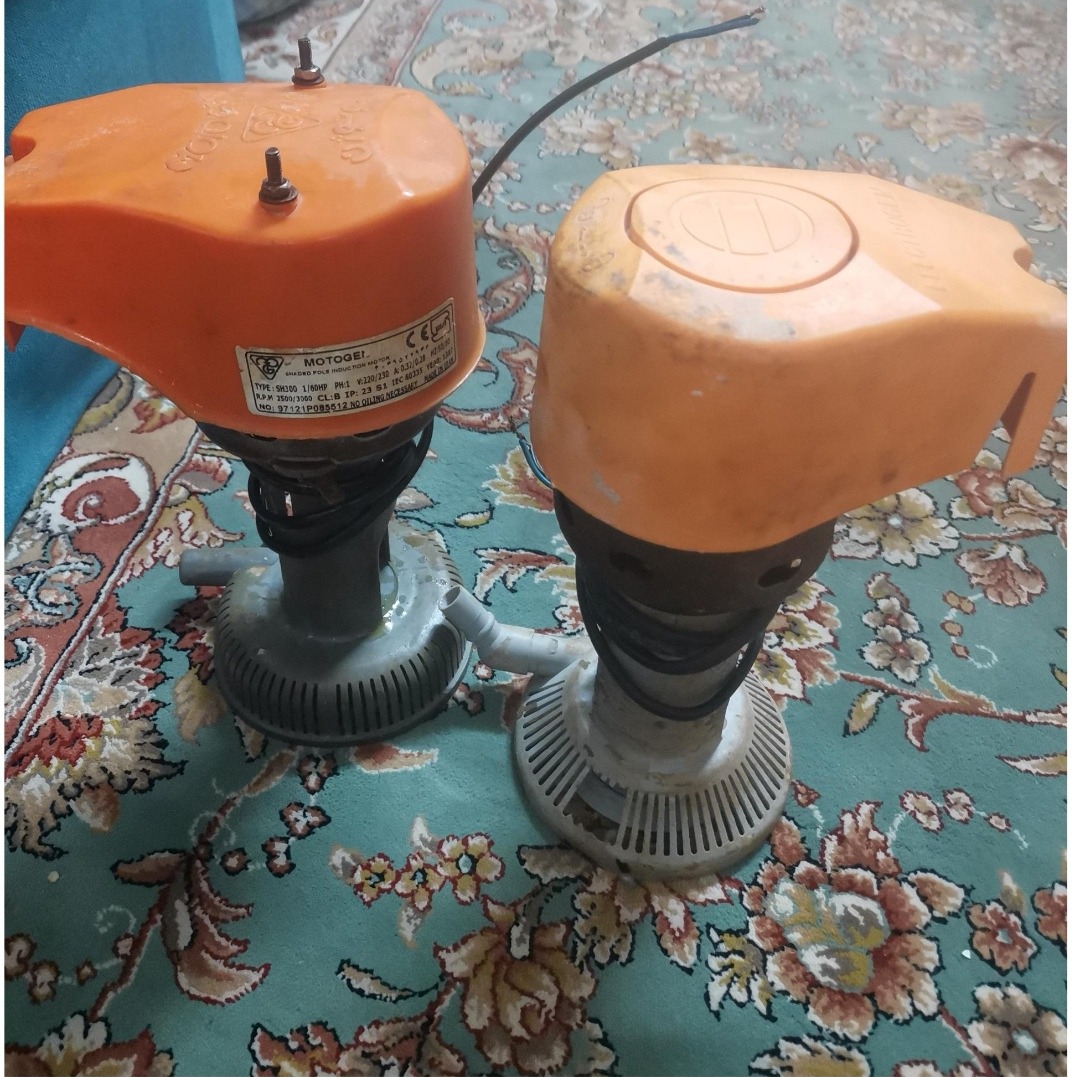 دو عدد پمپ کولر کاملا سالم موتوژن و الکتروژن