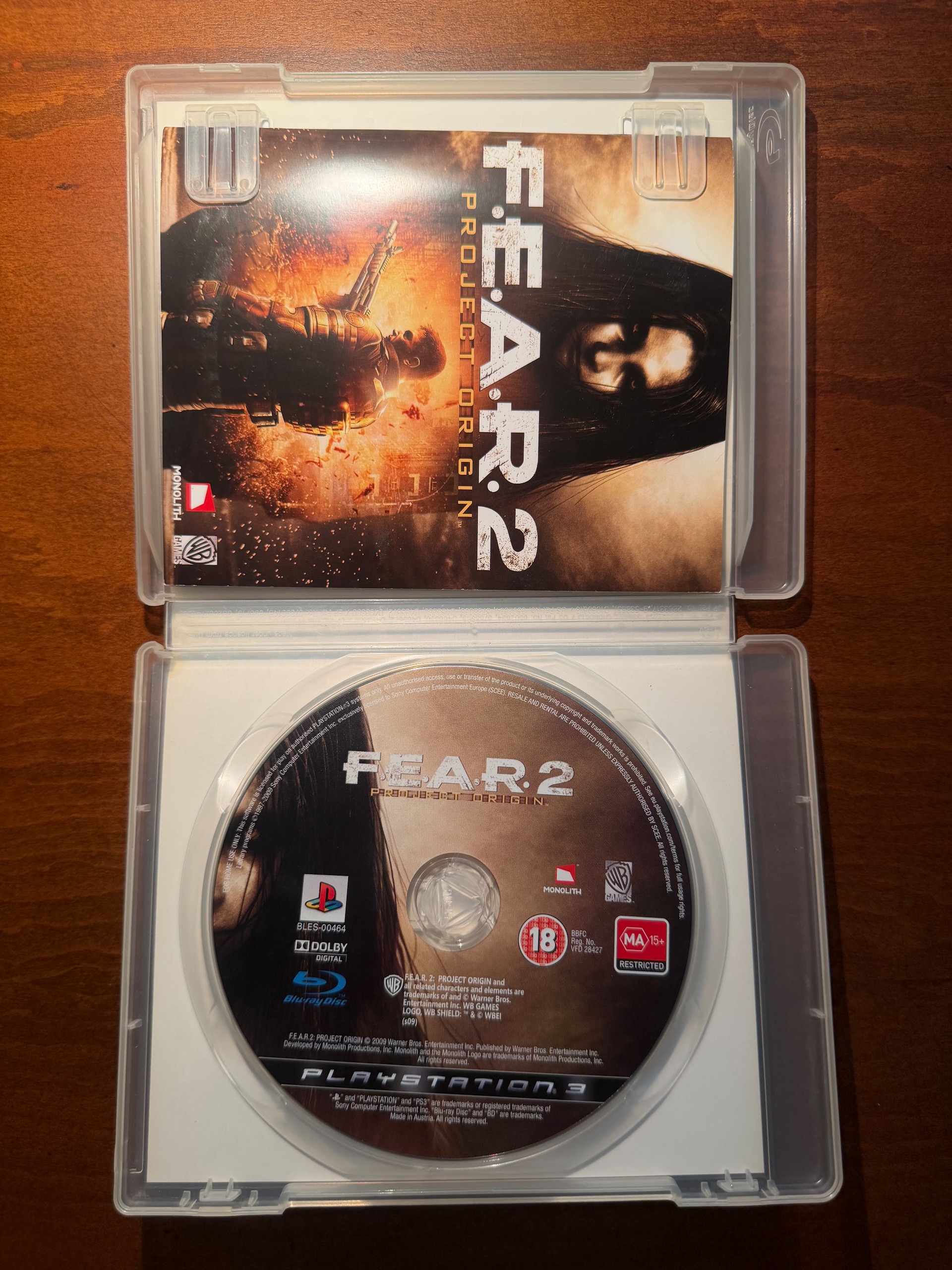 بازی ps3 فوق نایاب fear2 با دفترچه