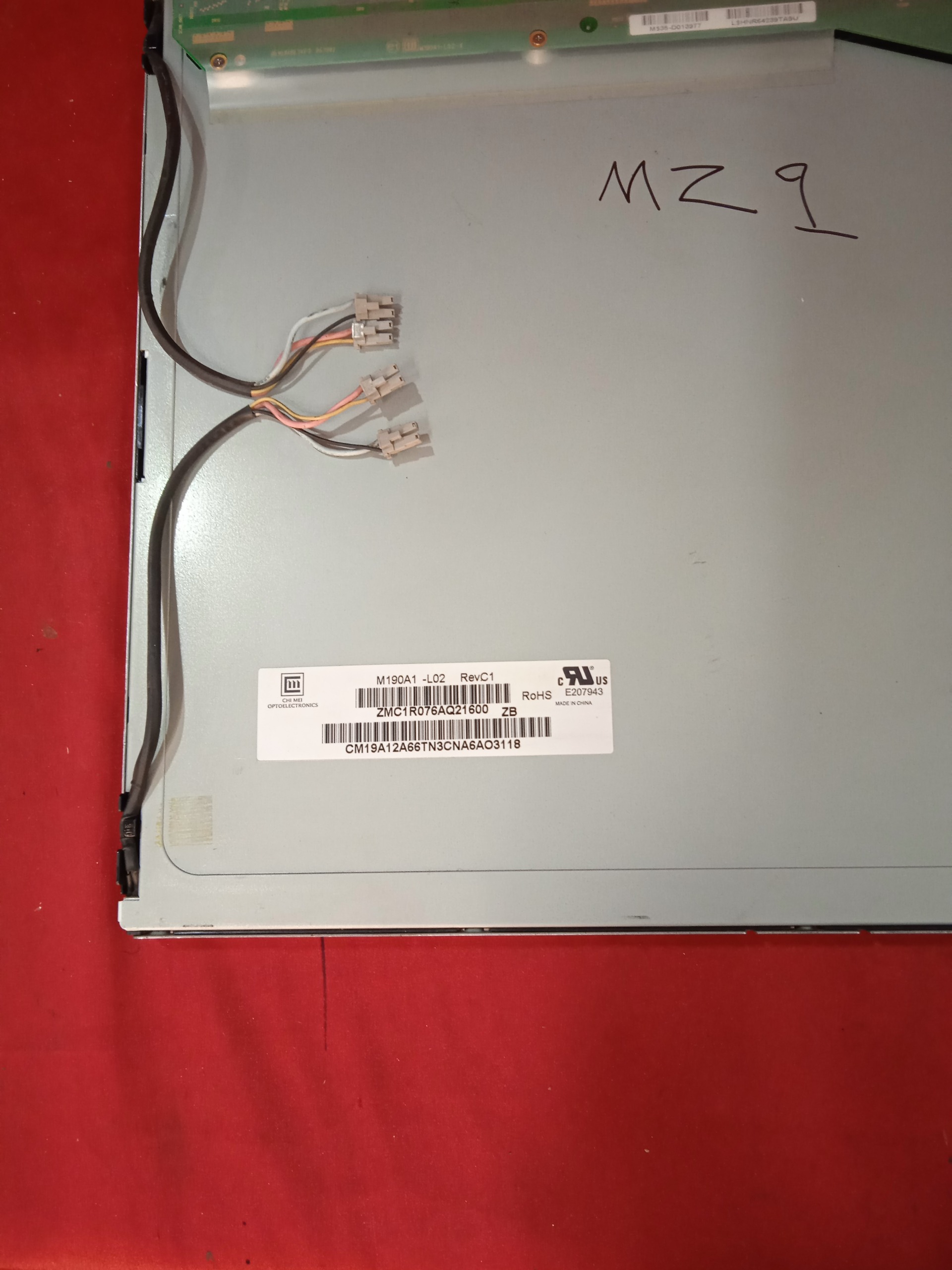 پنل مانیتور m190a1-lo2 revc1