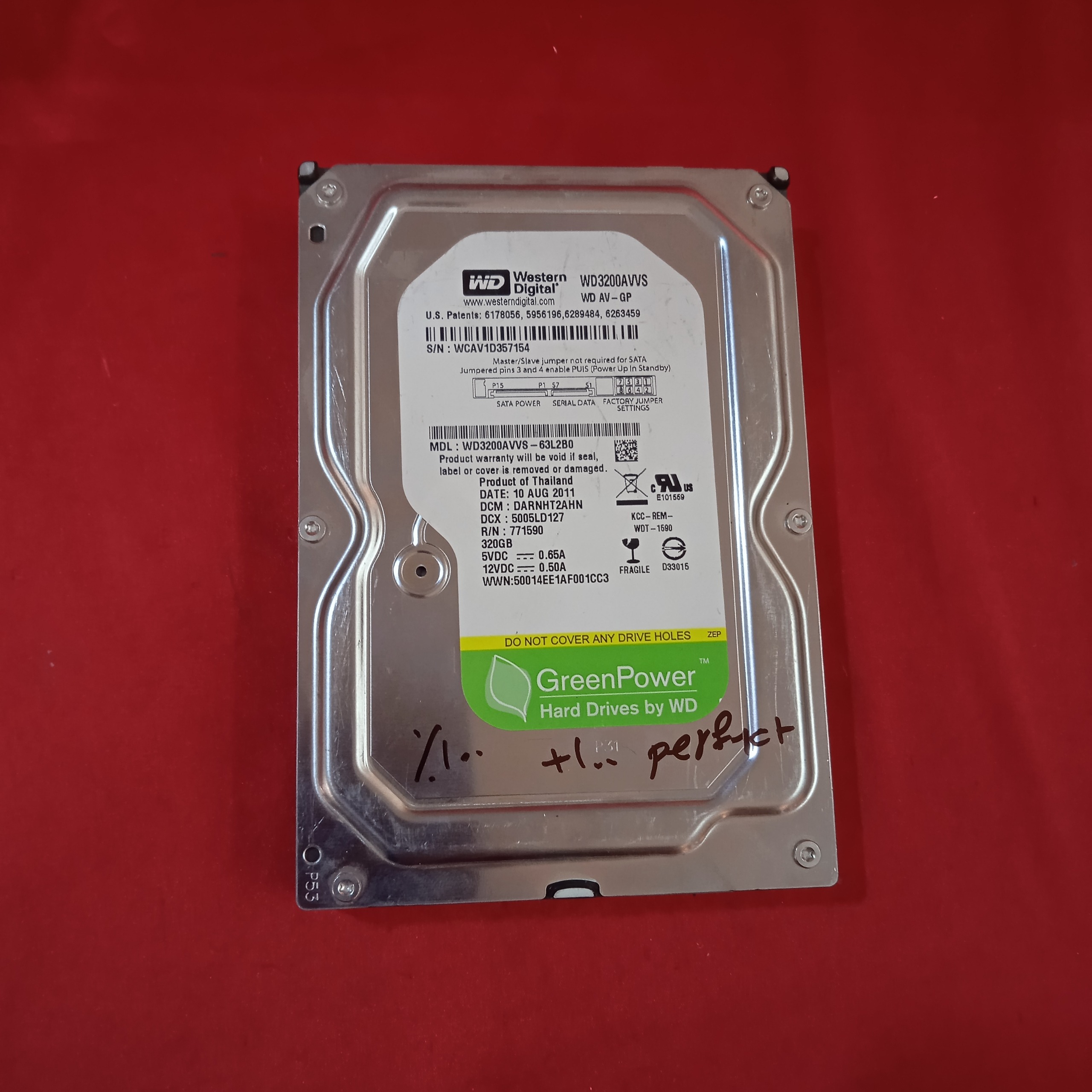 هارد وسترن دیجیتال 320گیگ mz22