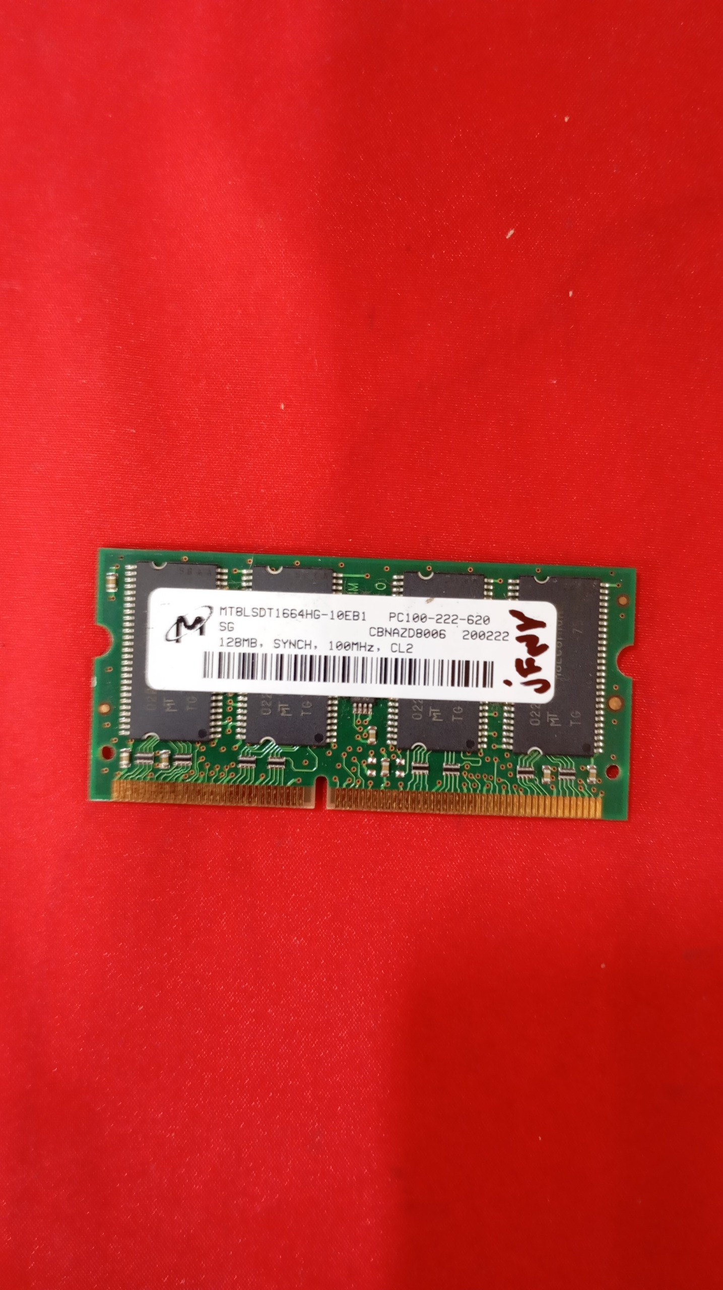 رم لپ تاپ sd 128mb jf37 mt8lsdtT 1664hg