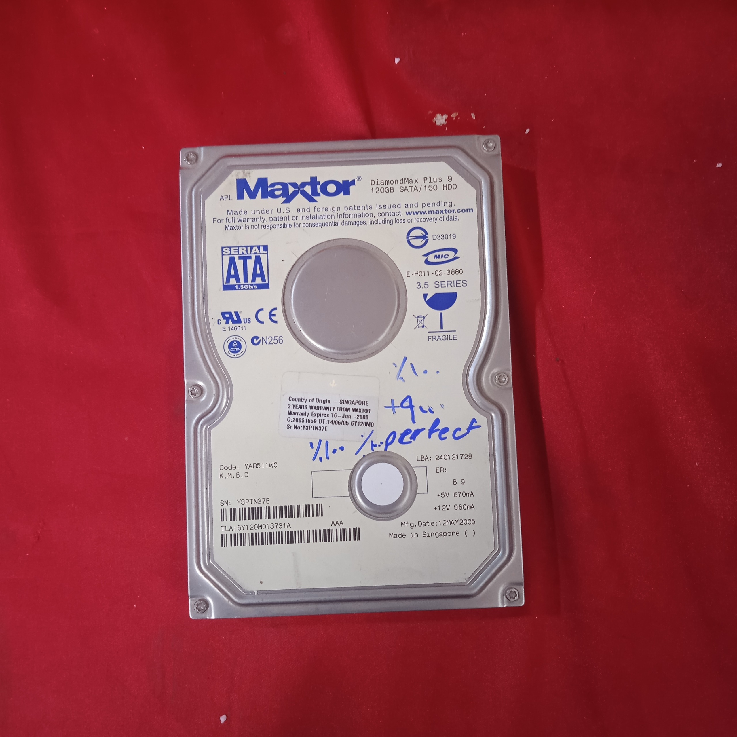 هارد Maxtor 120 گیگ سلامت 100%