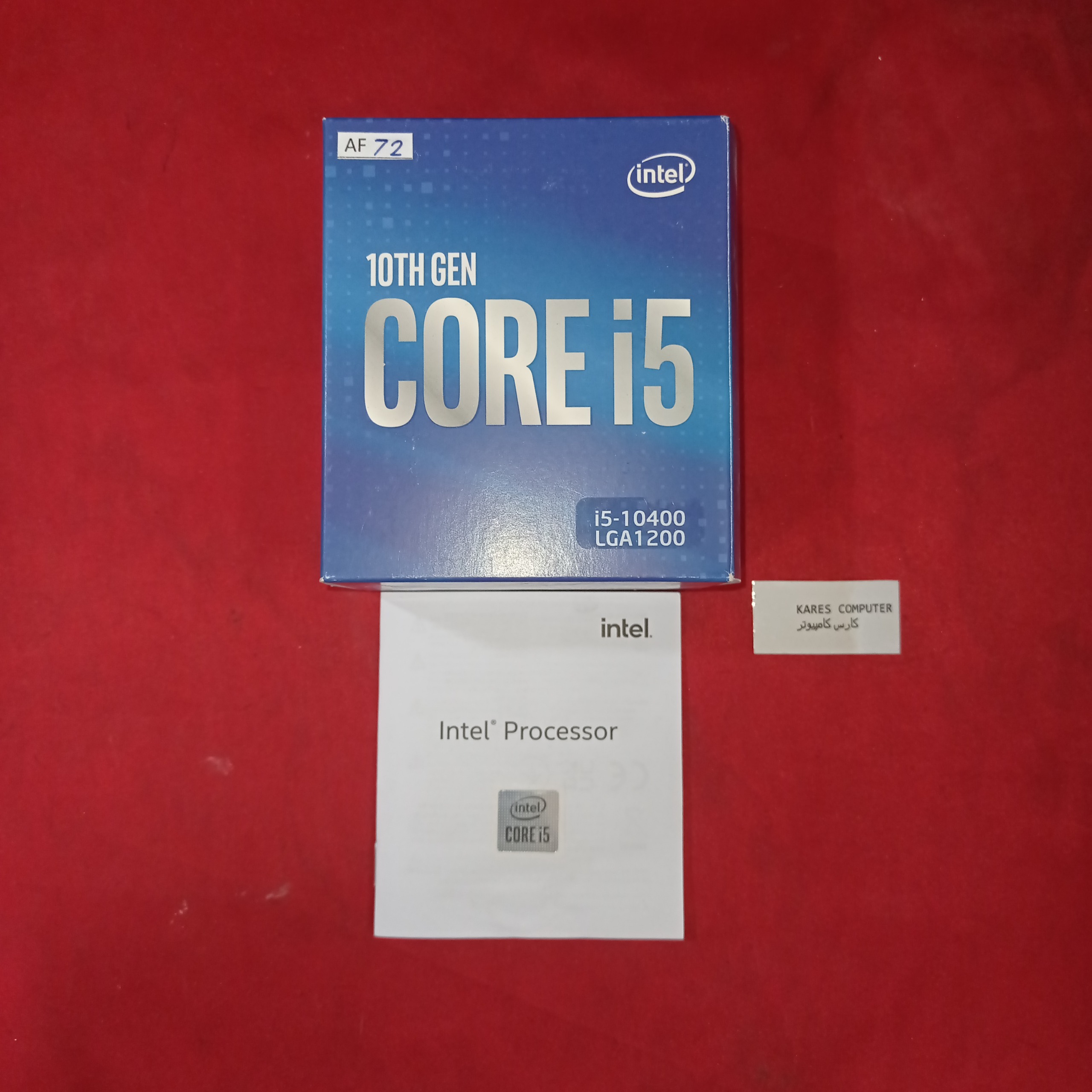برچسب کامپیوتر intel 10TH GEN CORE i5 af72