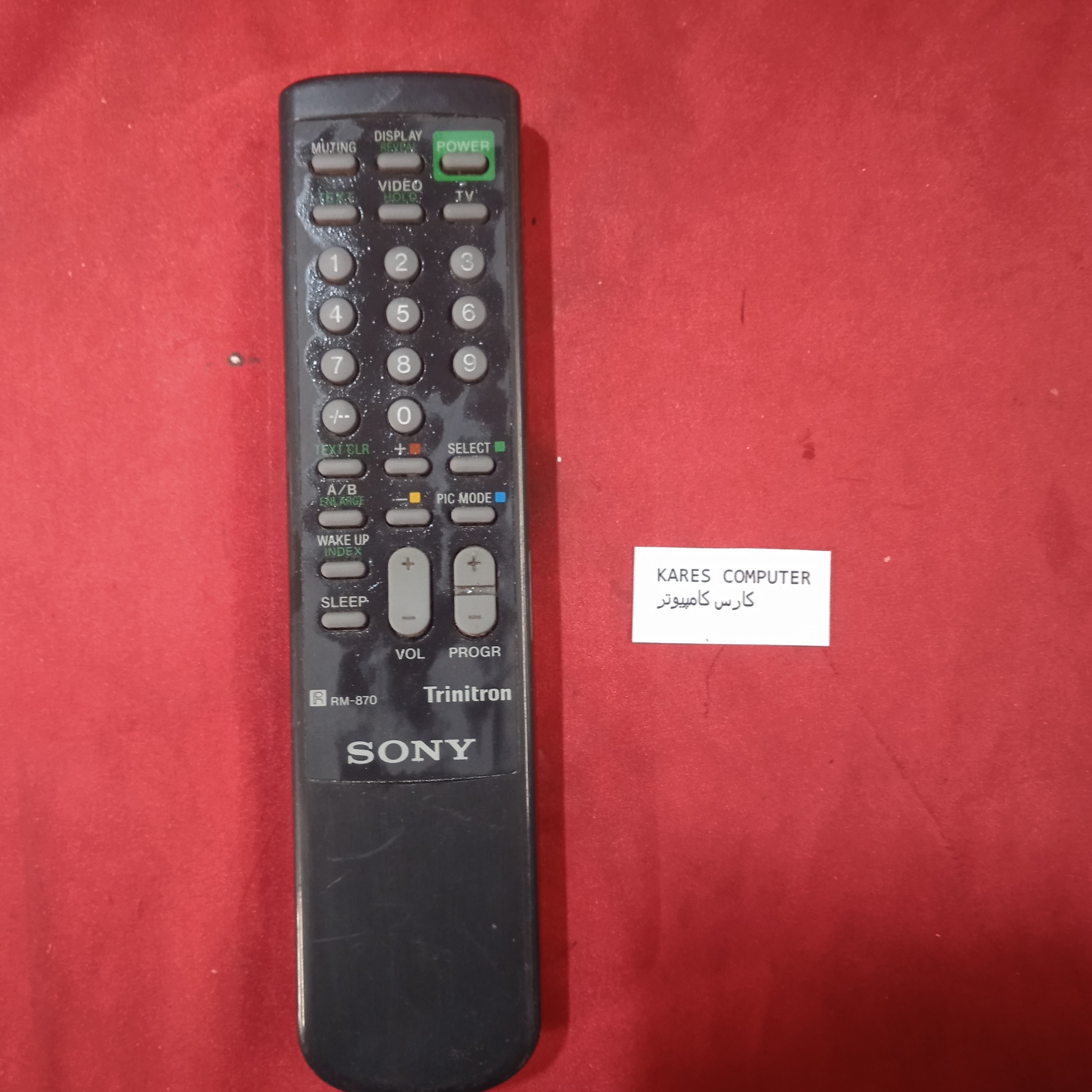 کنترل تلوزیون sony rm-870 hn49