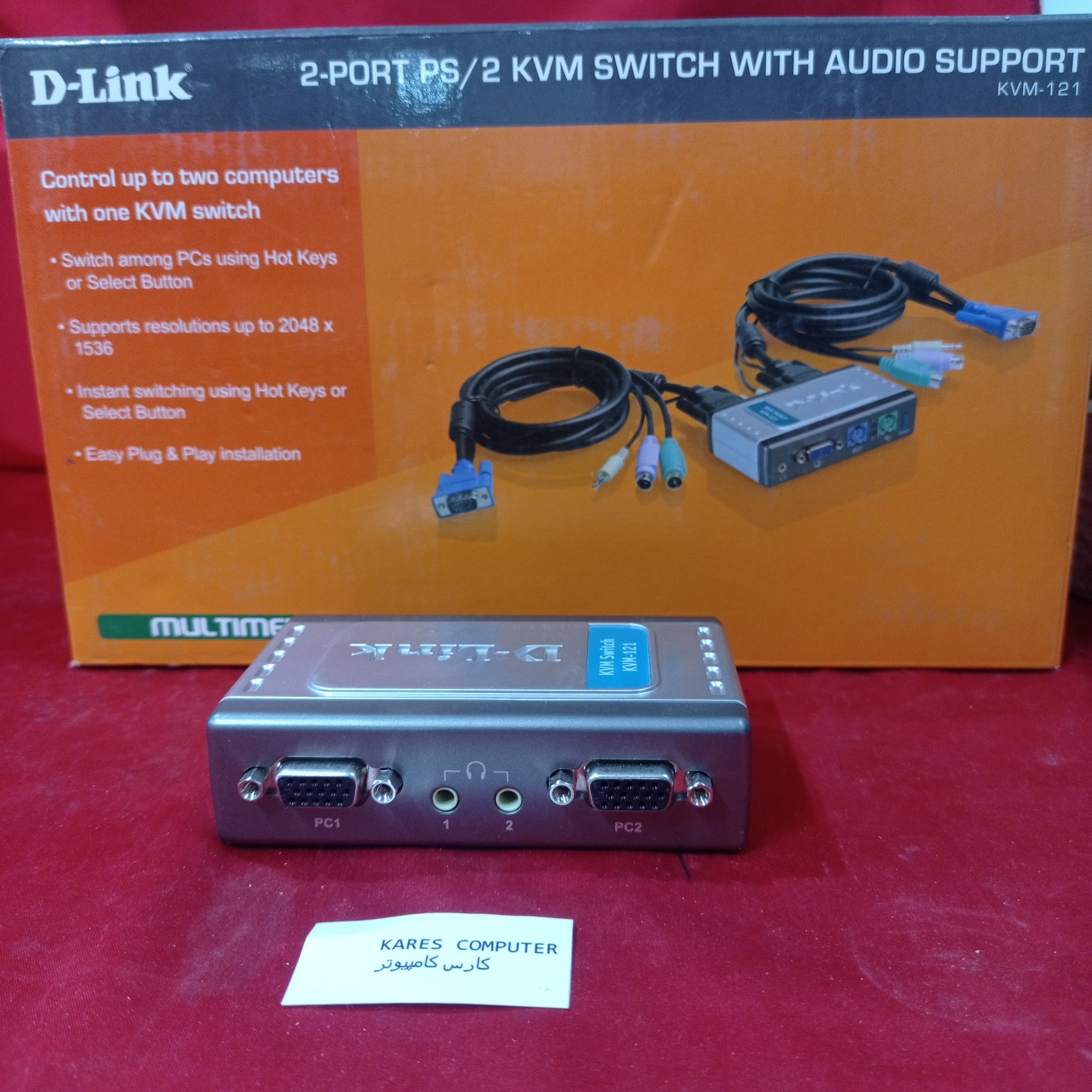 کی وی ام سوئیچ KVM SWITCH D-Link af162