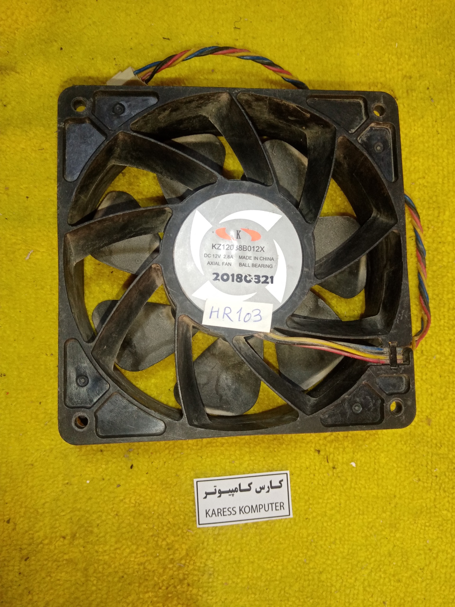 hr103 فن پرسرعت K مدل kz12038b012x