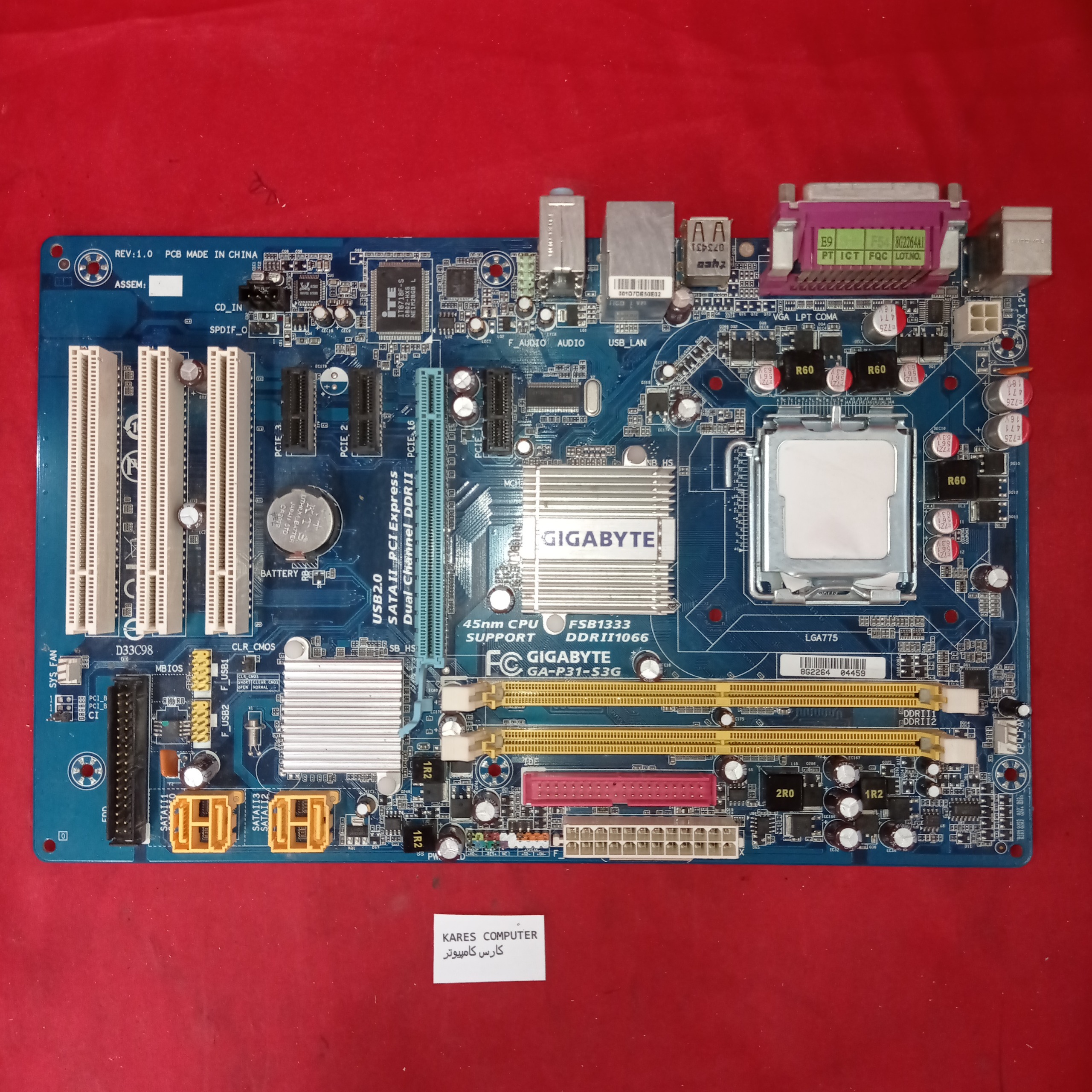 مادر برد کامپیوتر GIGABYTE GA-P31-S3G af1138