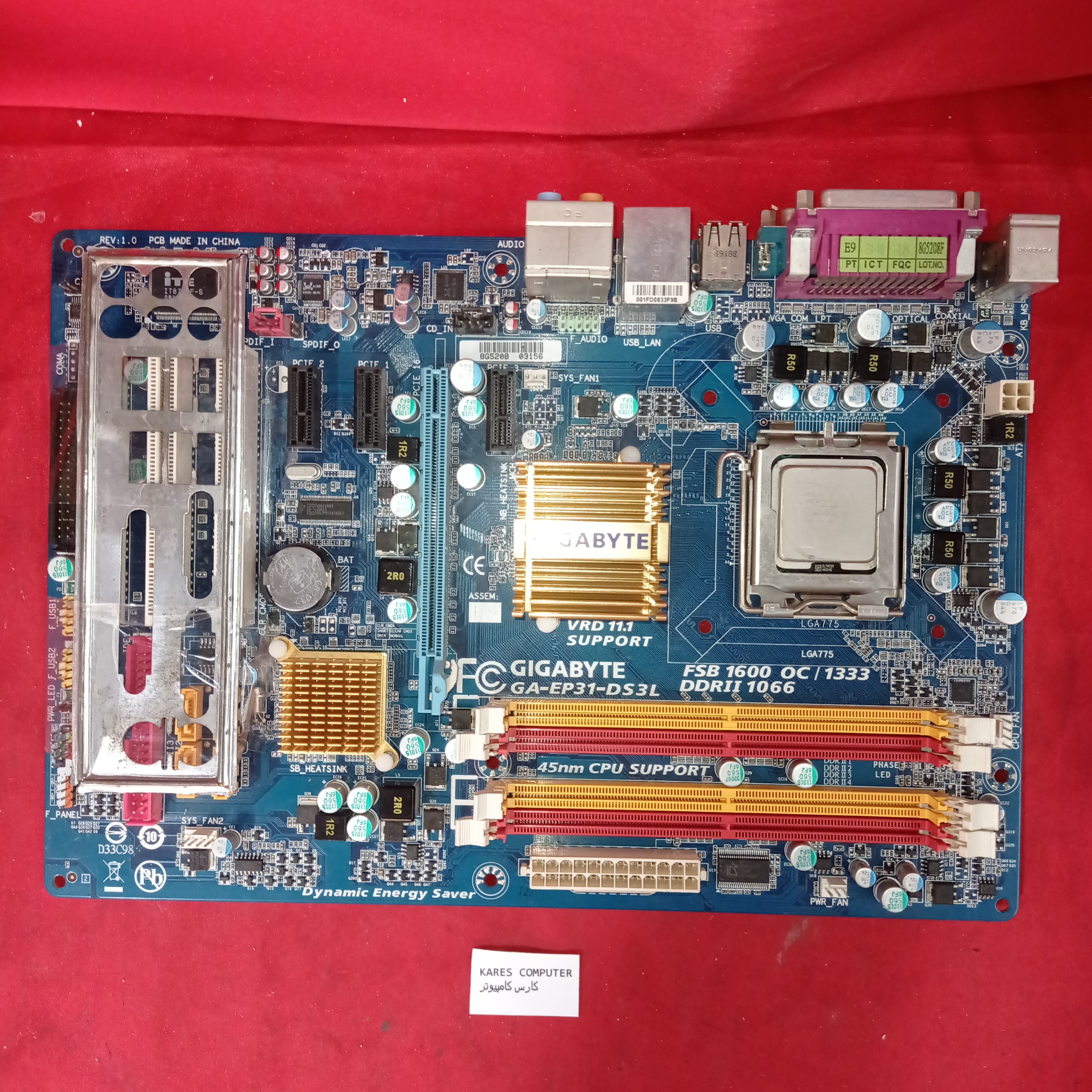 مادربرد کامپیوتر GIGABYTE GA-EP31-DS3L af1239