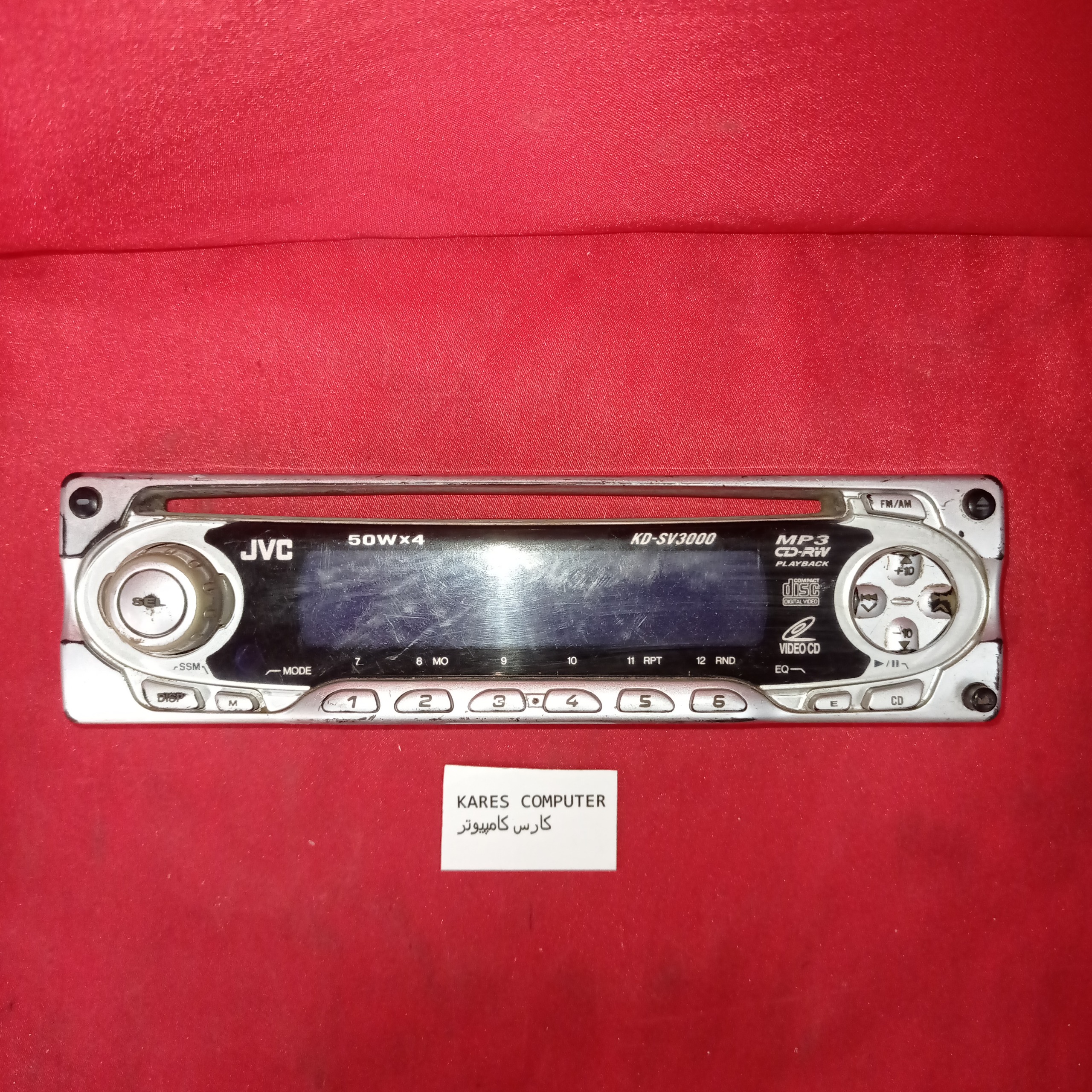 پنل ضبط ماشین JVC KD-SV3000 MP3 CD-RW af1159