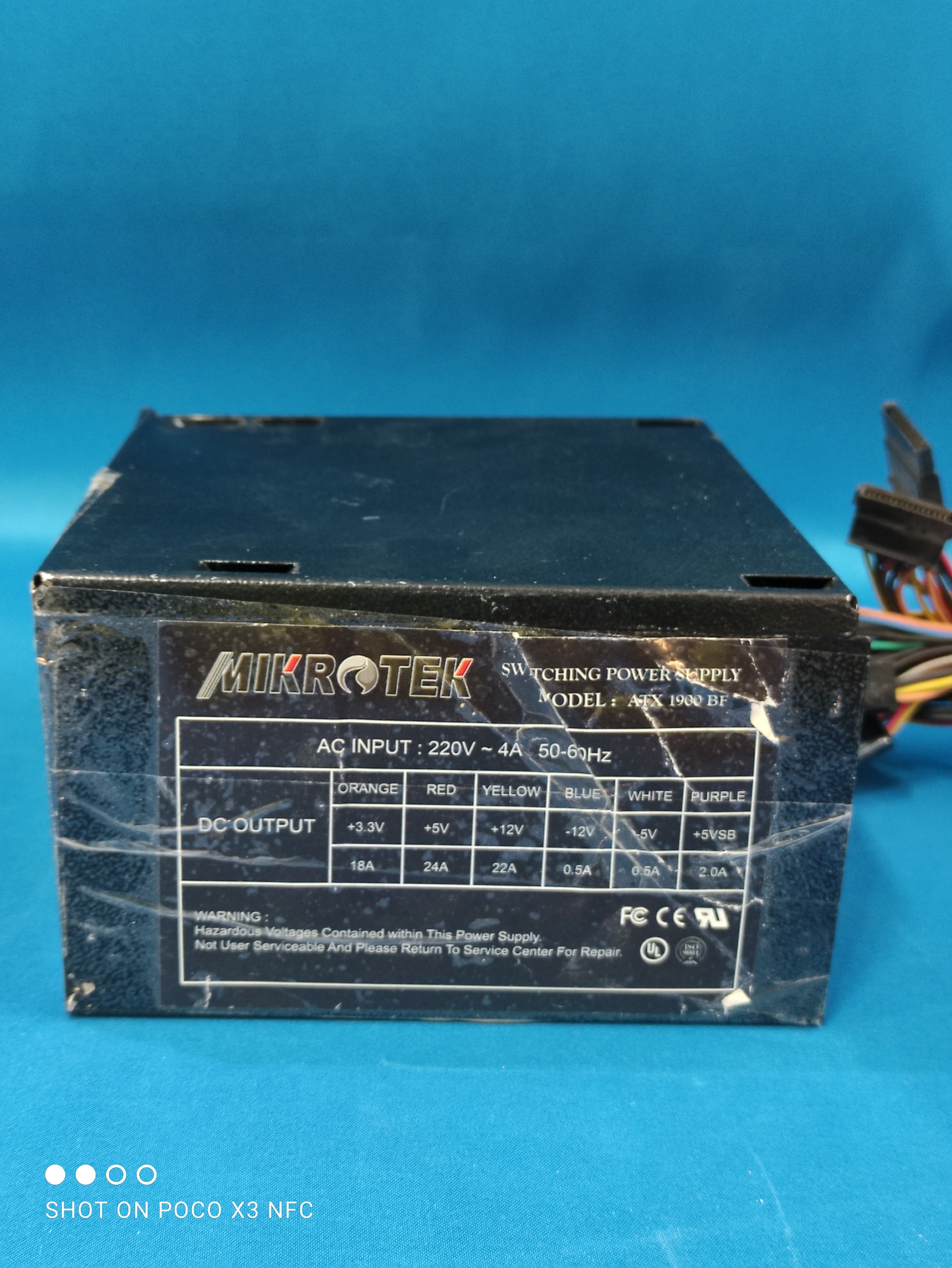 MIKRO TEK ATX 1900BF me65 پاور کامپیوتر