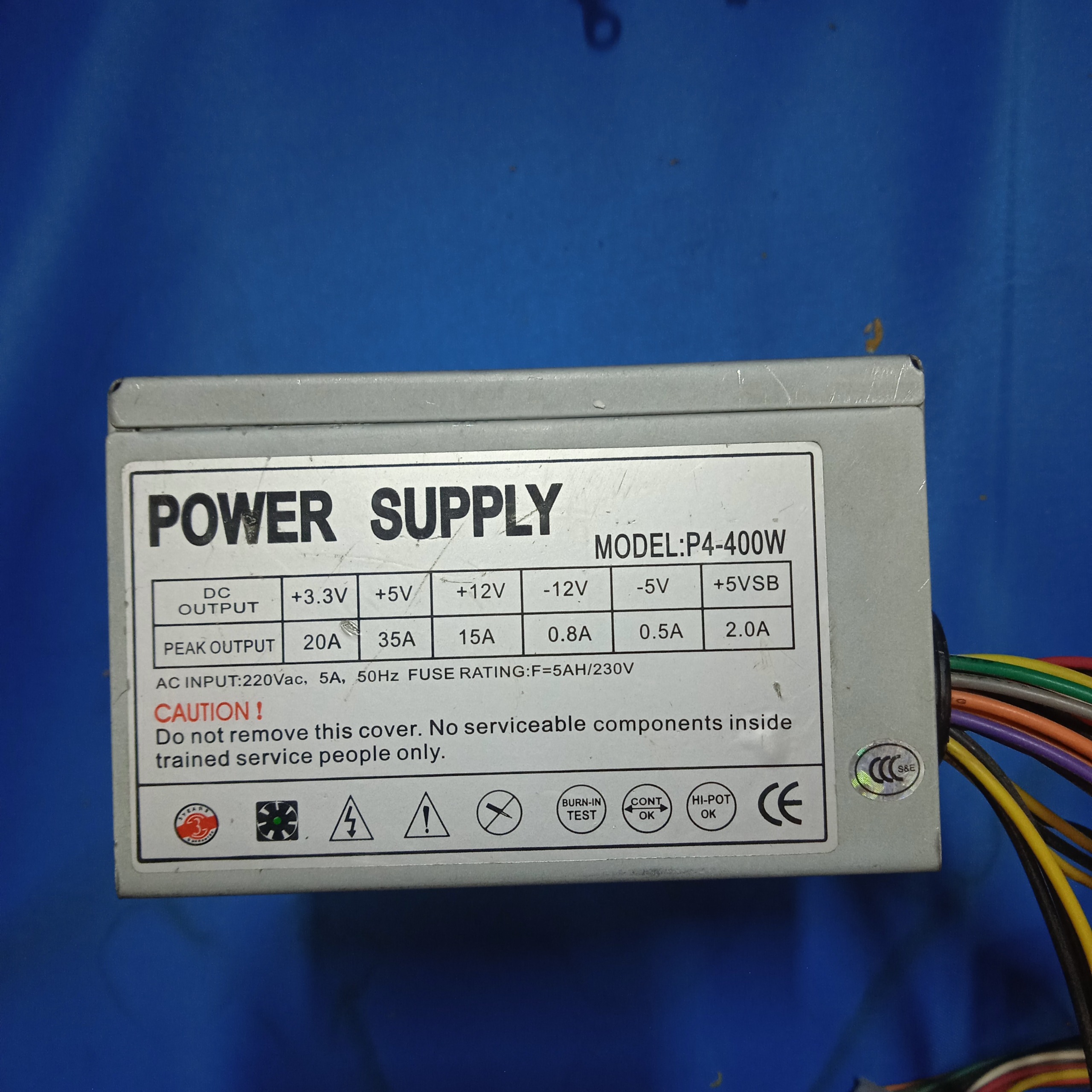 پاور مینی کیس  power supply hn198 p4-400w