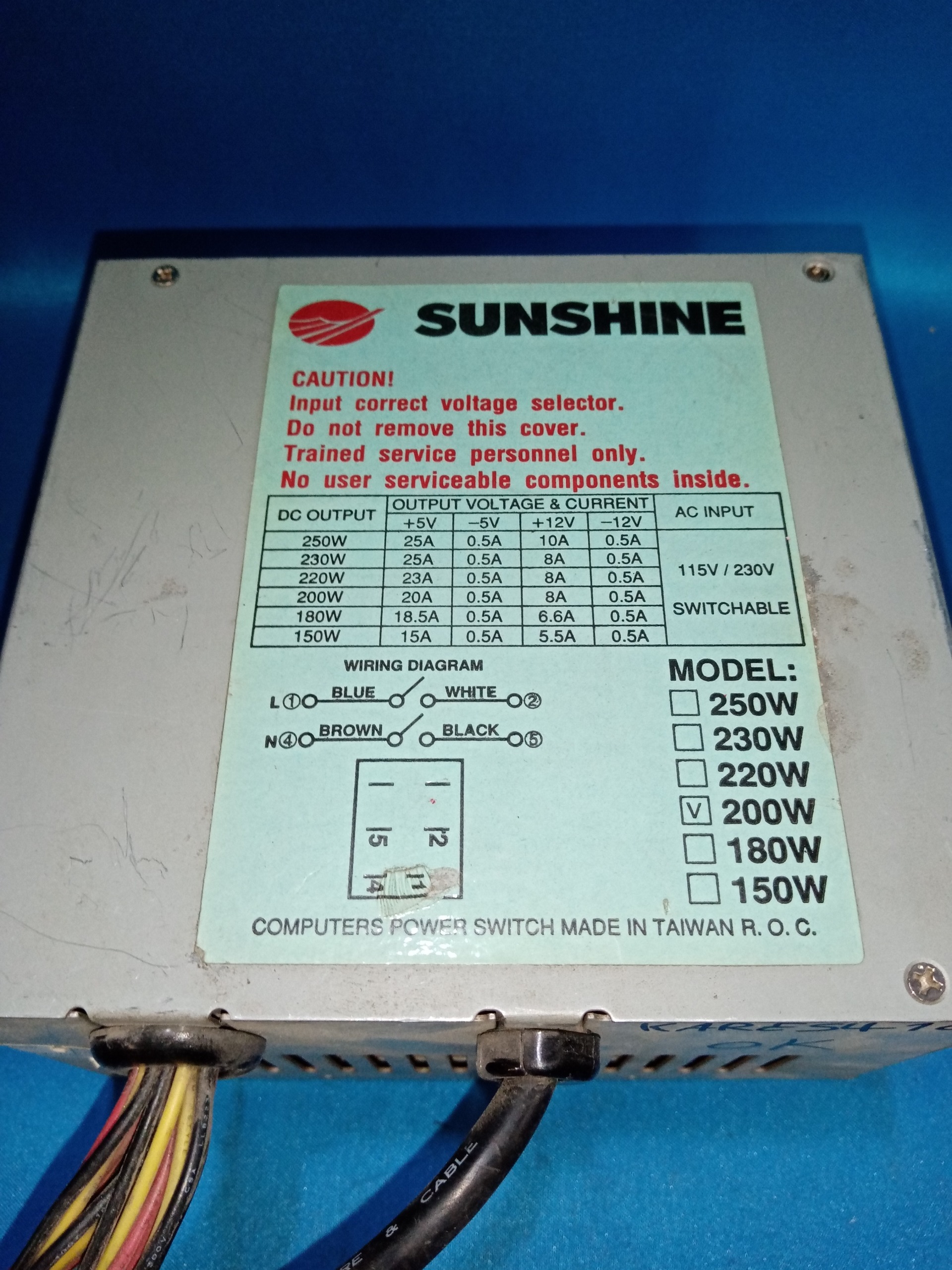 KARES416 پاورکامپیوتر sunshine   200w