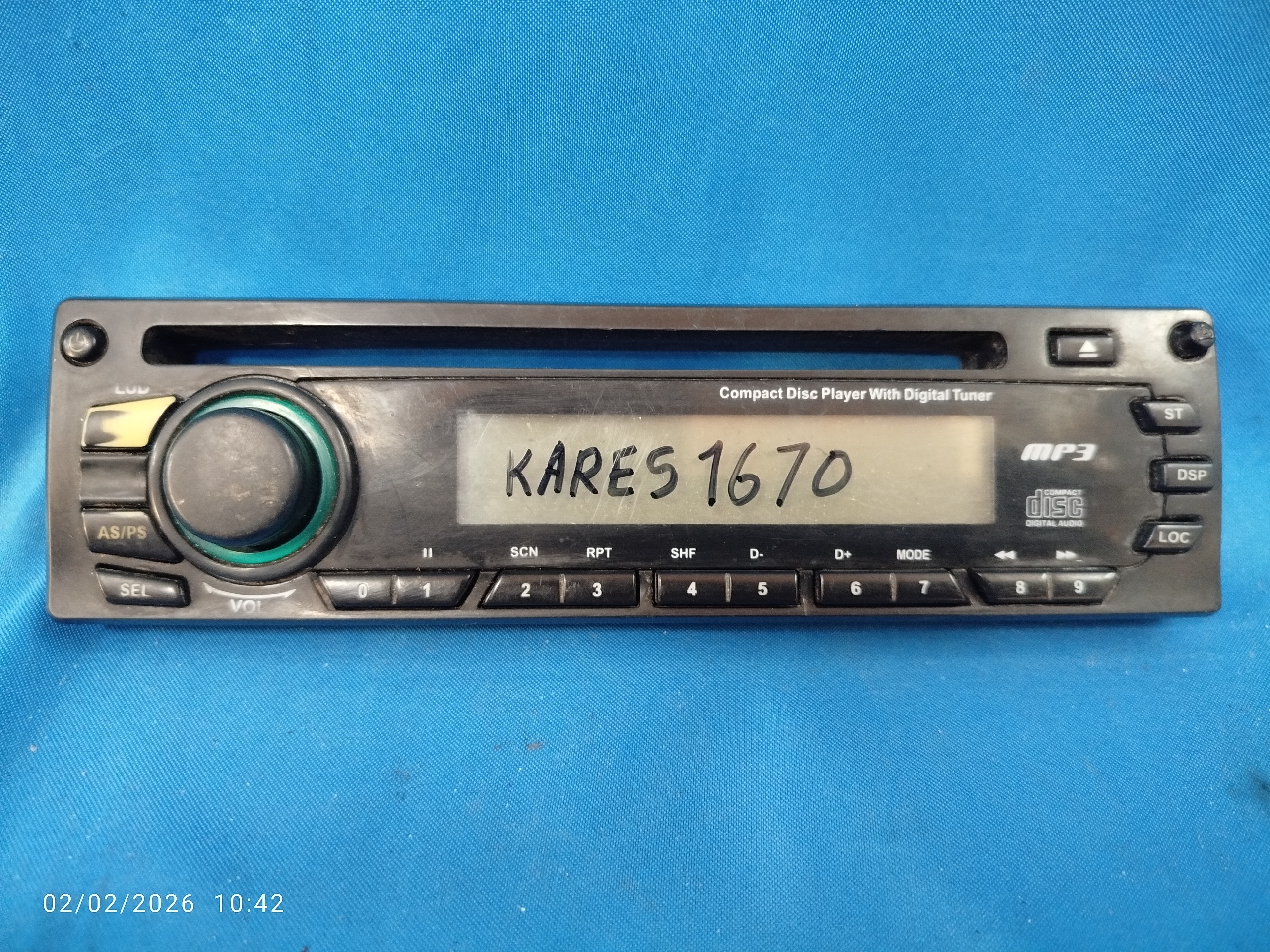 KARES 1670 پنل ضبط ماشین