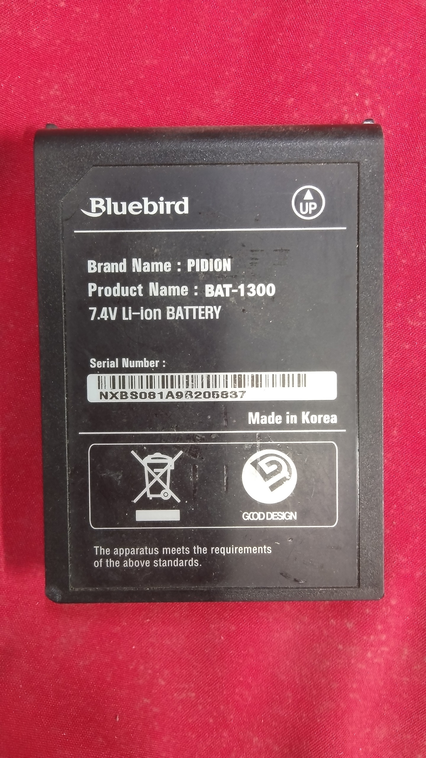 باتری کارتخوان پاور بانک bluebird BAT-1300 7.4