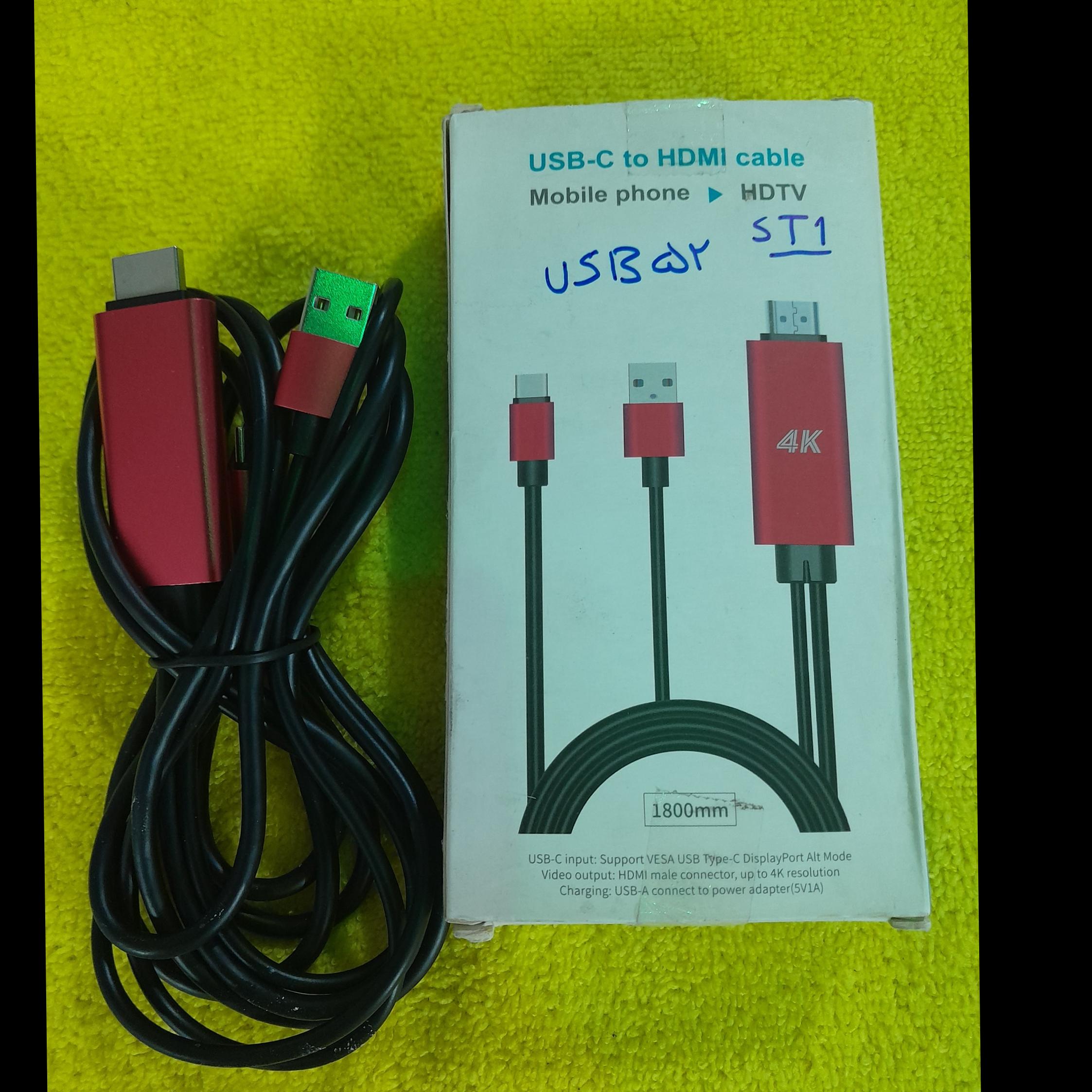  کابل تبدیل USB-C به HDMI مدل9572A  4K کدST1