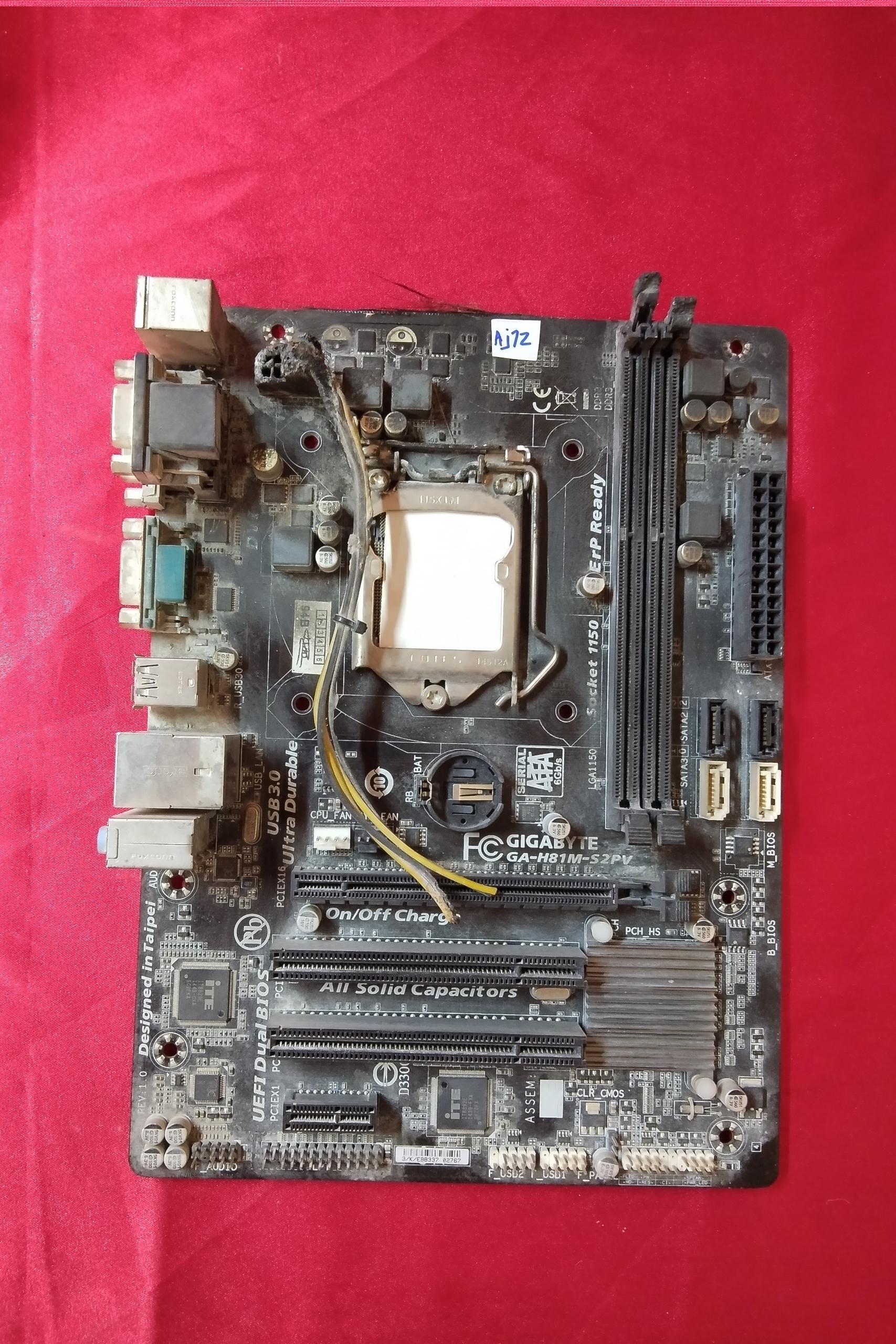 مادربردGIGABYTE مدل GA-H81M-S2PV کد Aj12