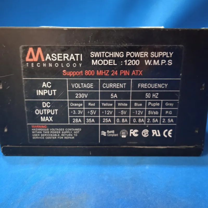 1411 پاور کامپیوتر6 پین 1200 wmps maserati