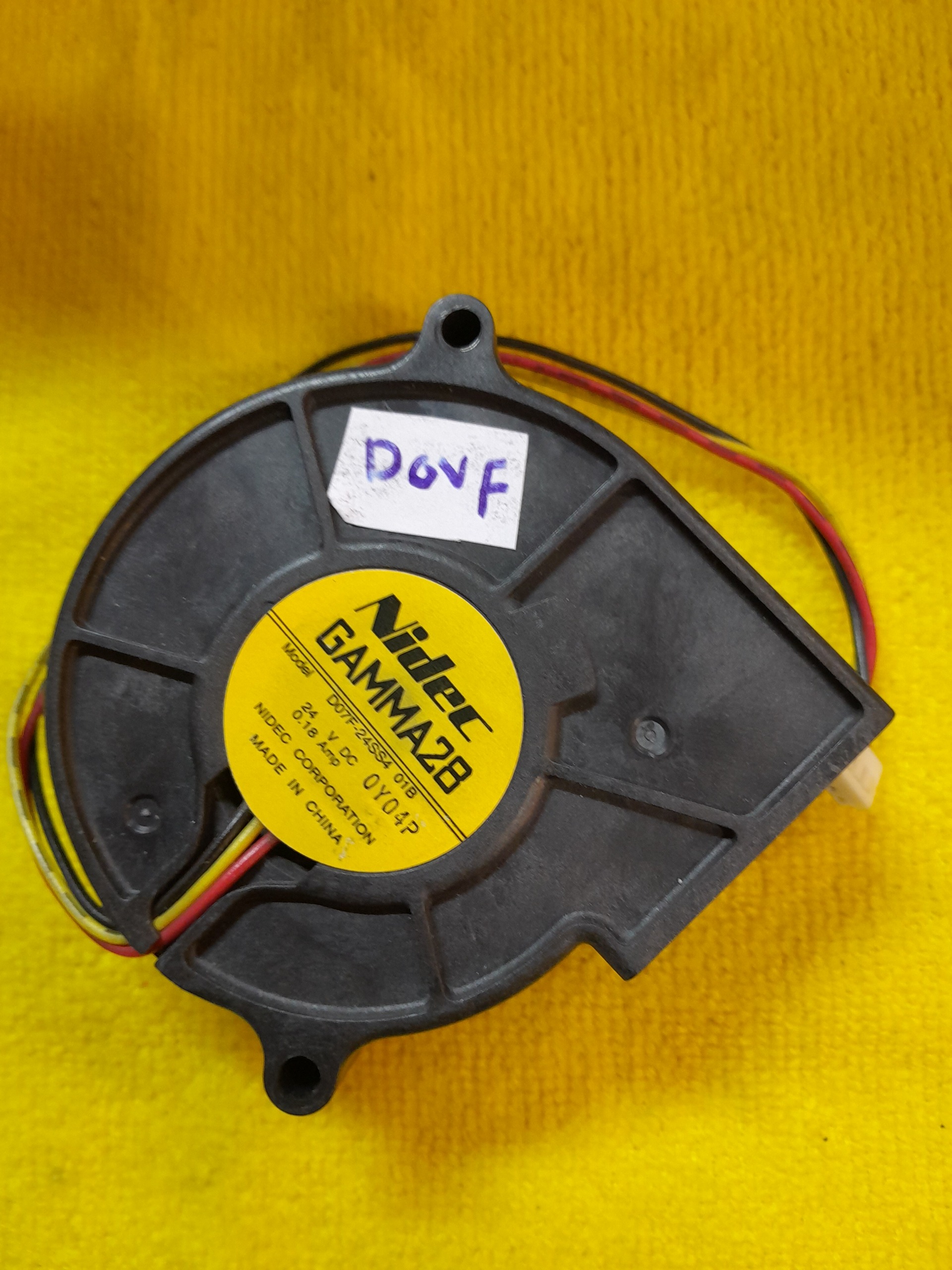 فن حلزونی Nidec DO7F-24SS4  01B 24V  قطر7cm