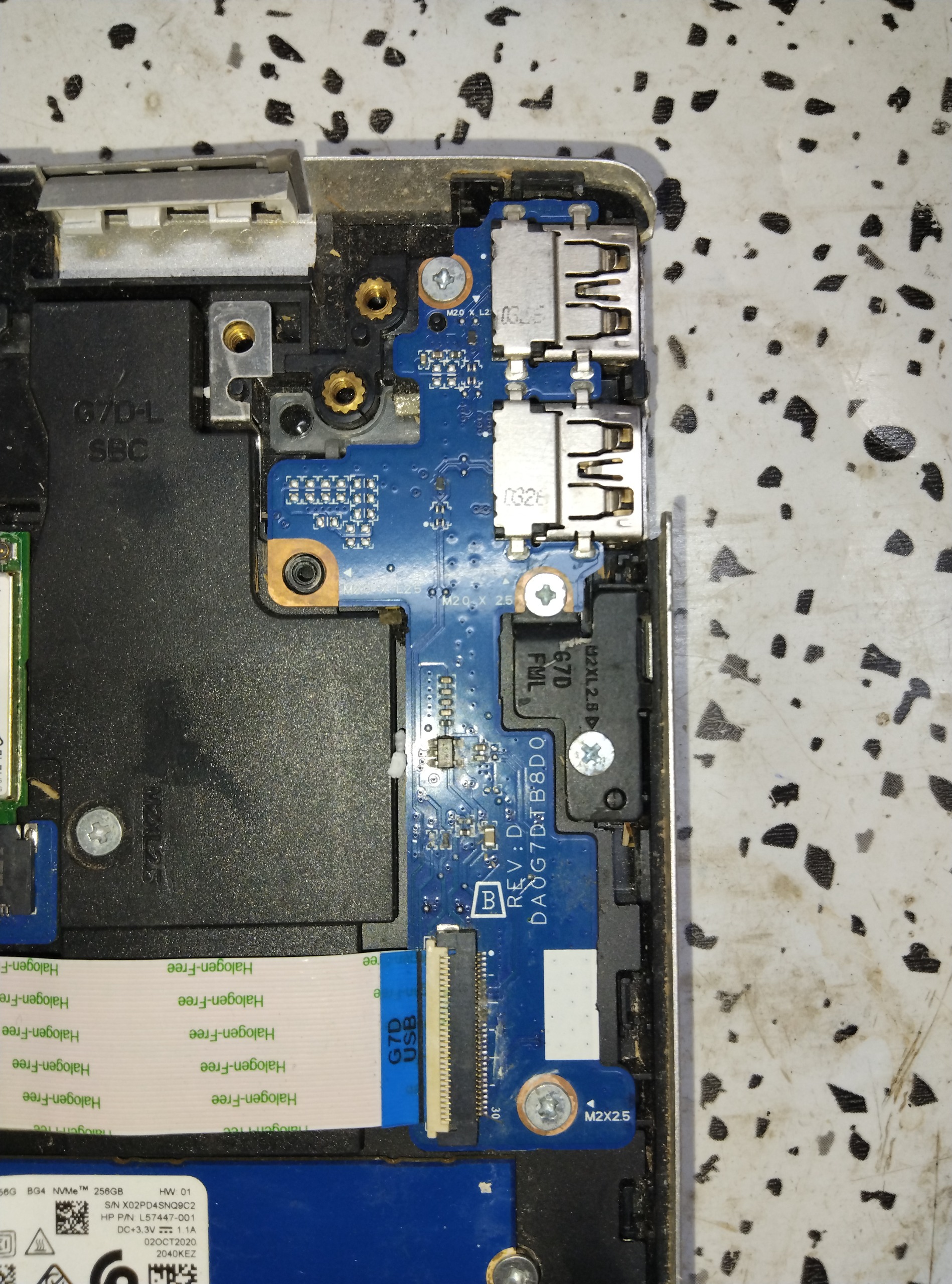 برد usb لپ تاپ hp pavilion 13-AN1010LA