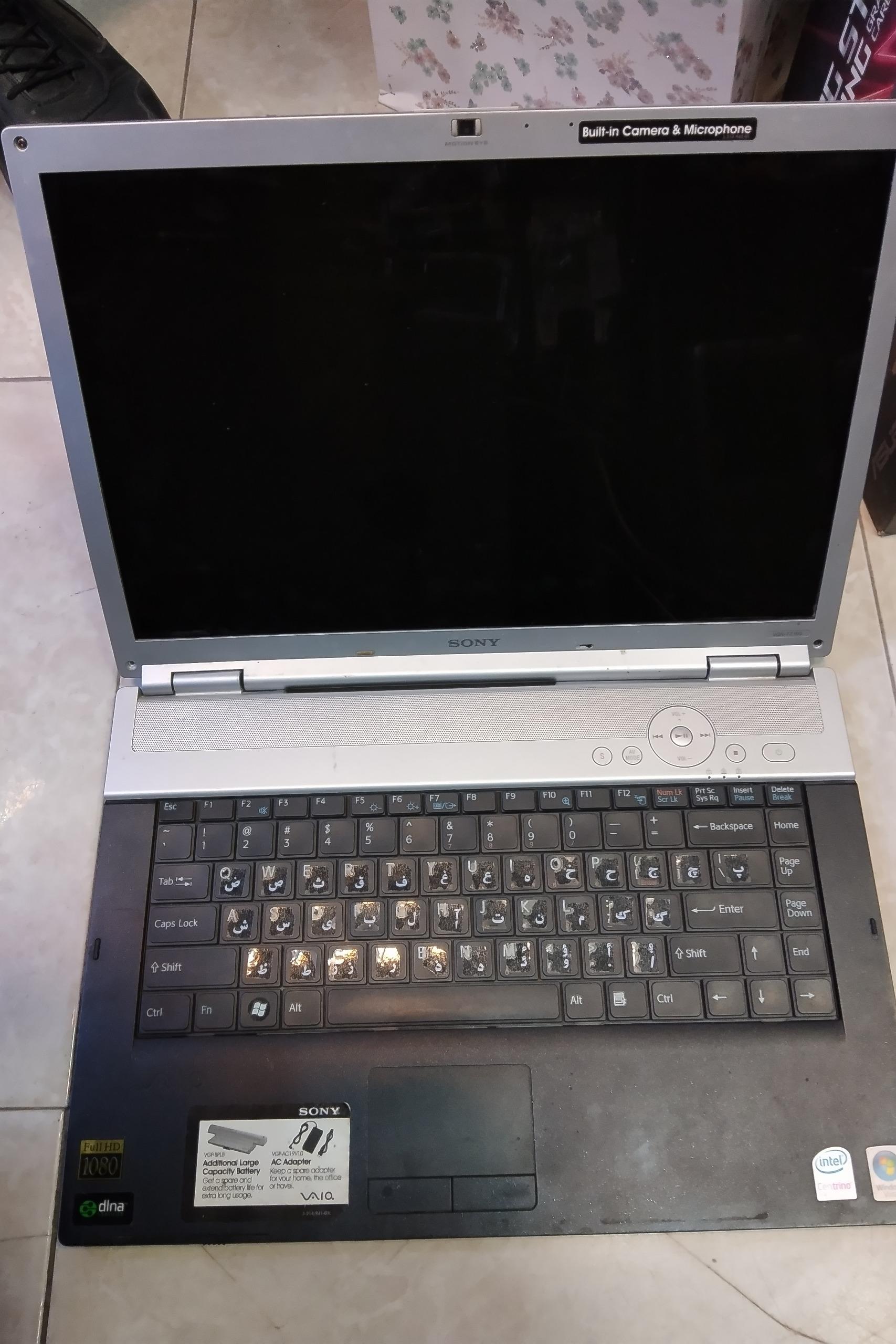 لپ تاپ سونی  جهت قطعات   vgn-fz190 SONY PCG-381L