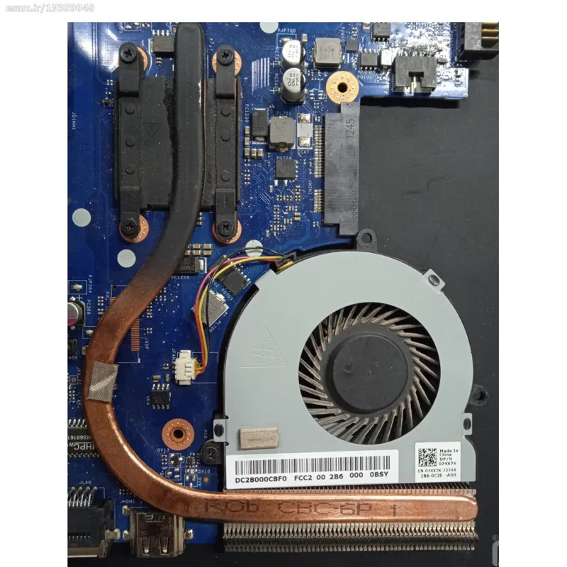  هیت سینک heatsink inspiron dell 3521
