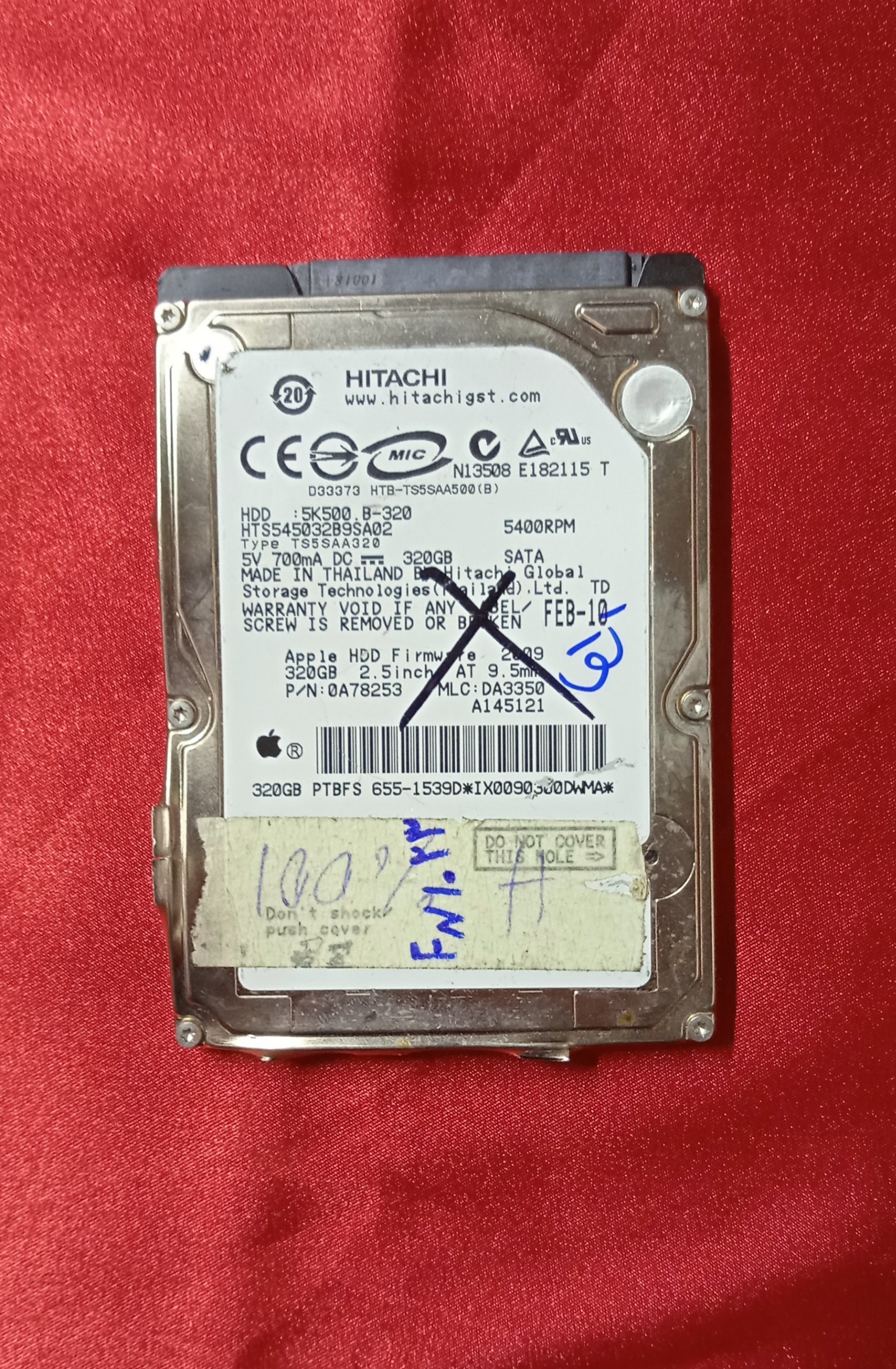 هارد لپ تاپ HITACHI 320 GB کد FN1023