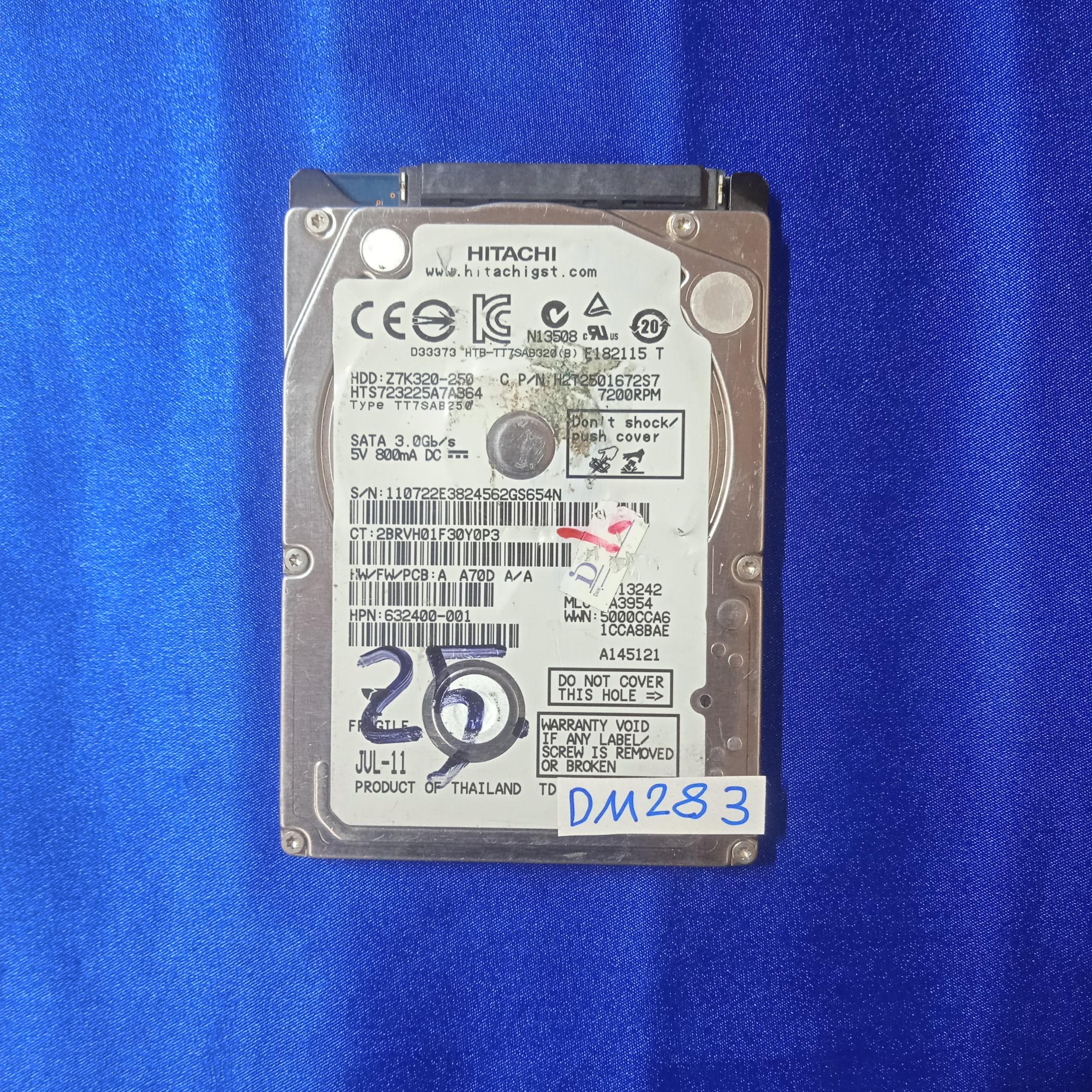 هارد لپ تاپ 250GB HITACHI کد DM283