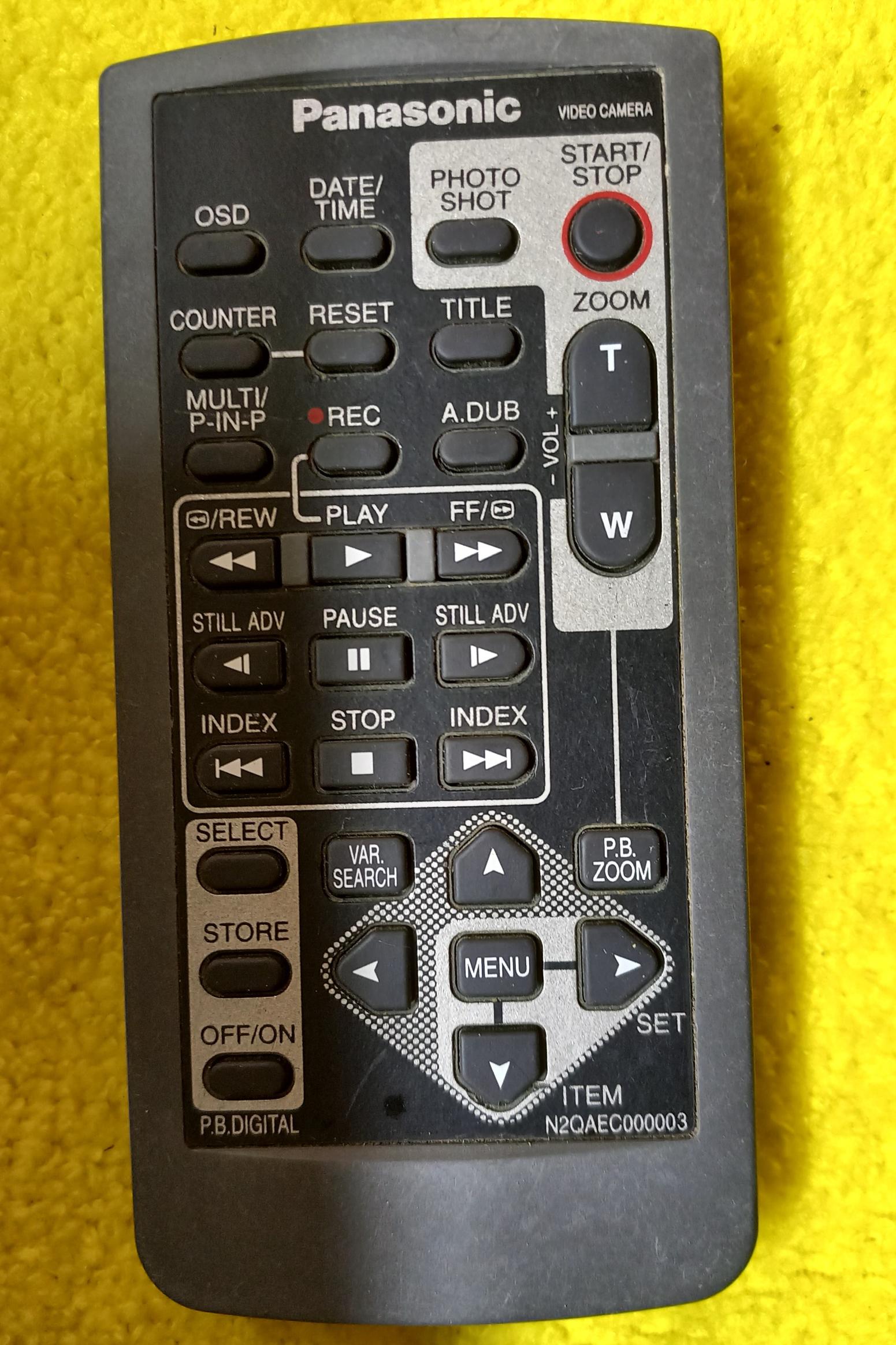 ریموت دوربین Panasonic N2QAEC000003 کد1259
