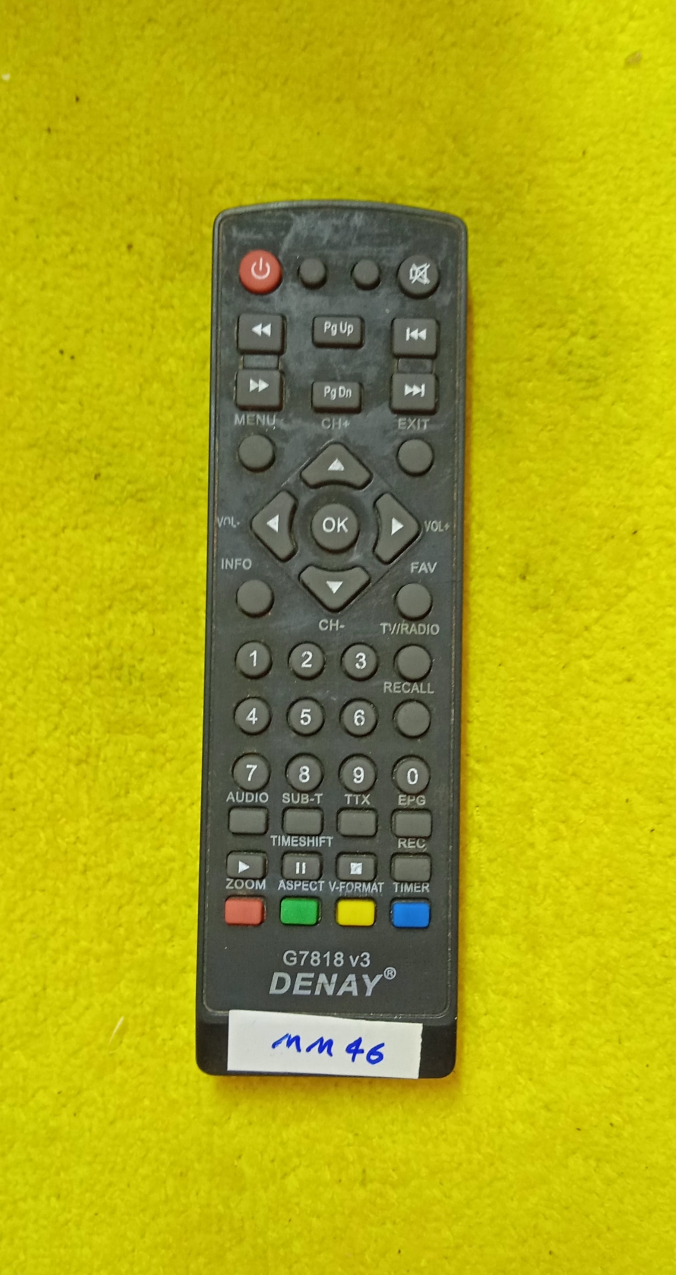 ریموت کنترل دیجیتال دنای G7818 v3 کدmm46
