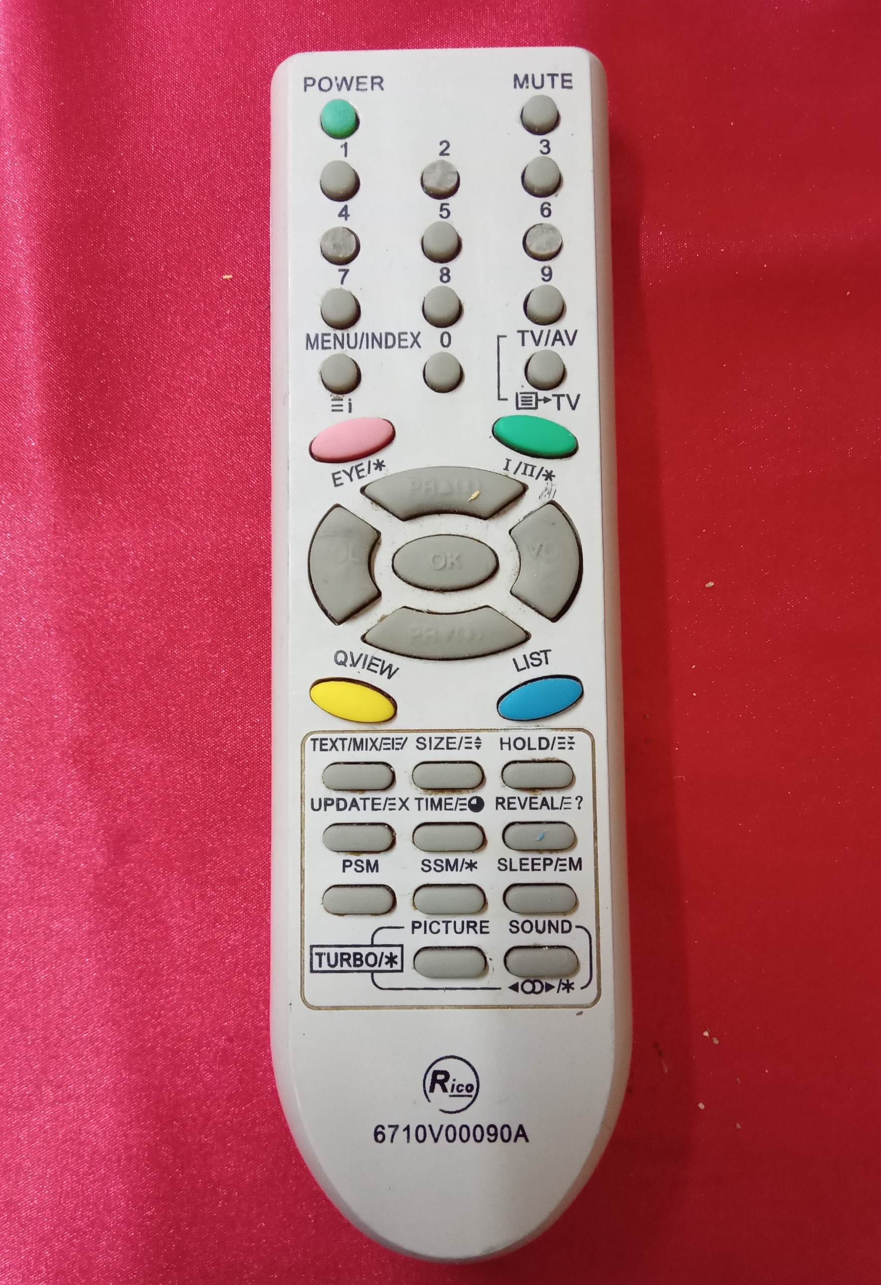 کنترل تلویزیون Rico 6710V00090A کد MR1144