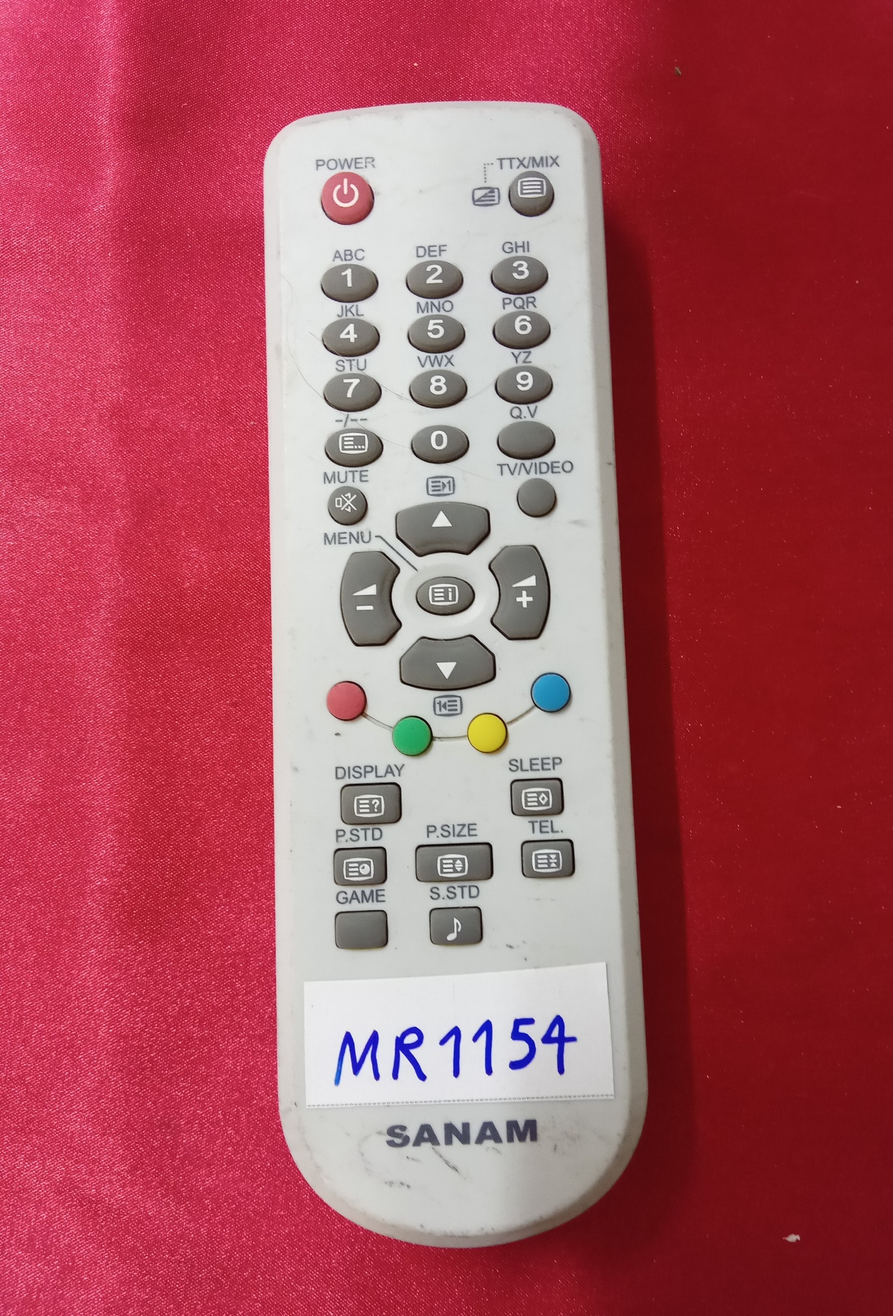 کنترل تلویزیون SANAM کد MR1154