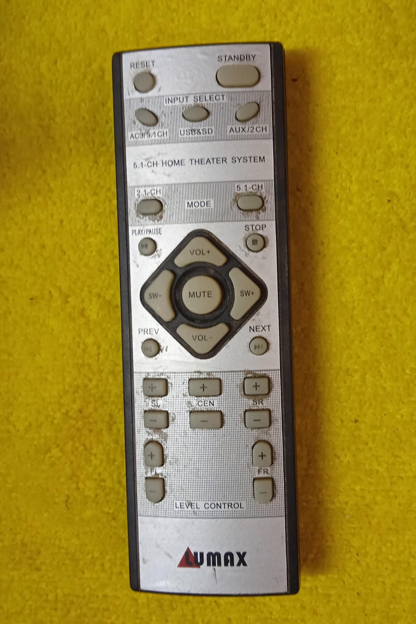 ریموت کنترل اسپیکر لوماکس کدmm60