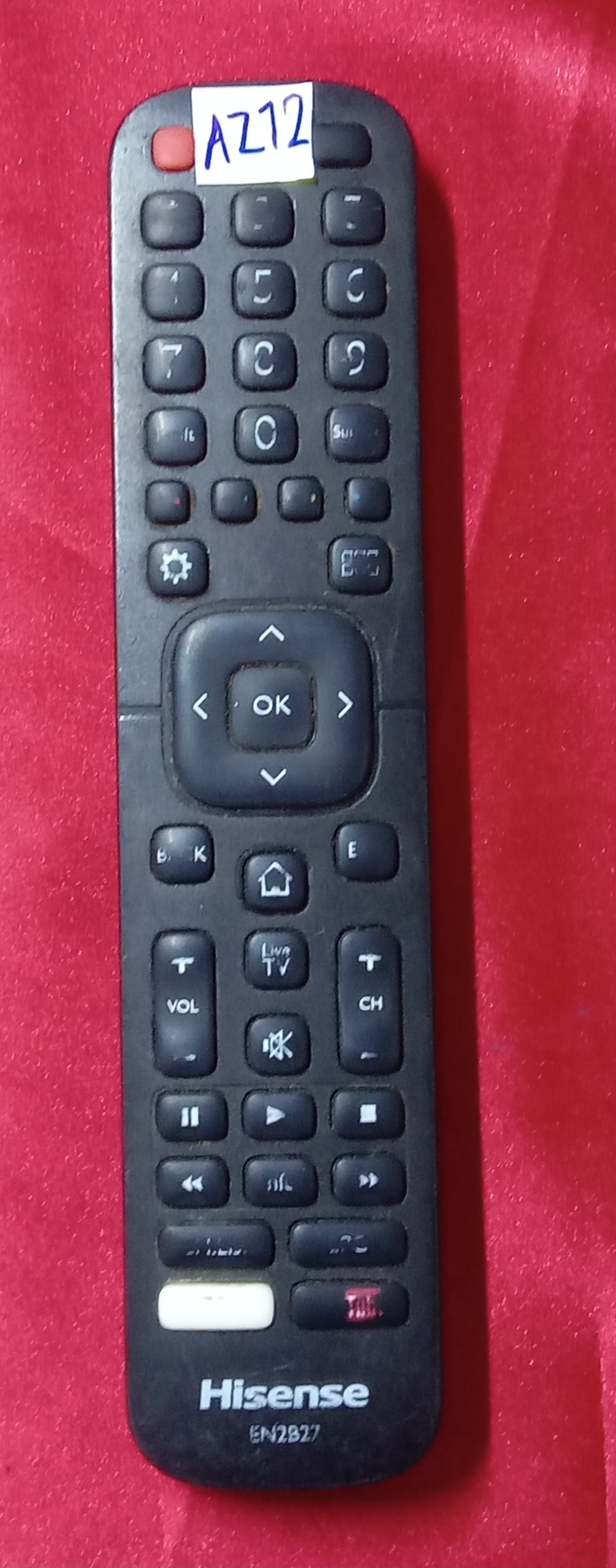 کنترل تلویزیون Hisense EN2B27 کد AZ12