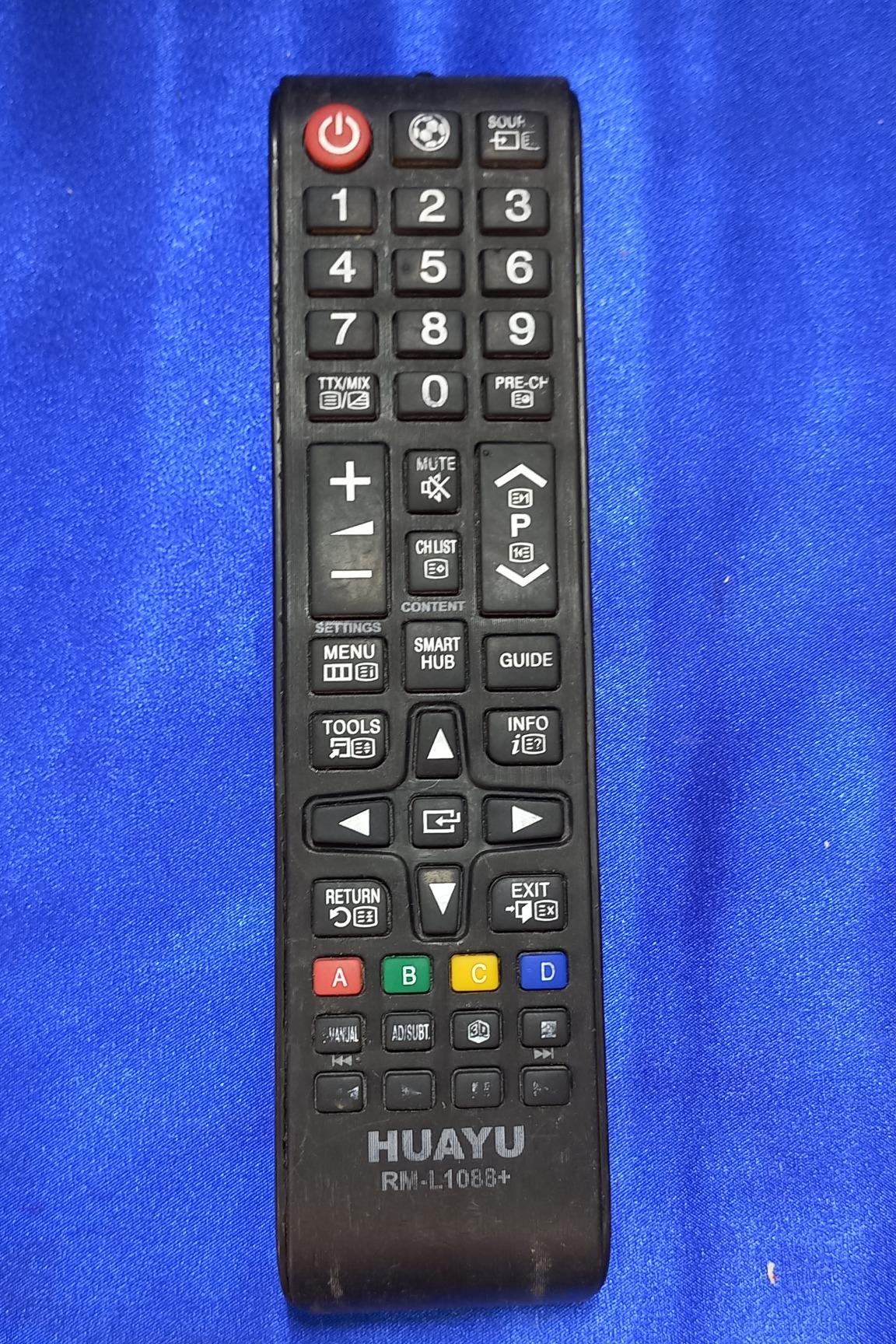کنترل تلویزیون HUAYU RM-L1088 کد mhm229