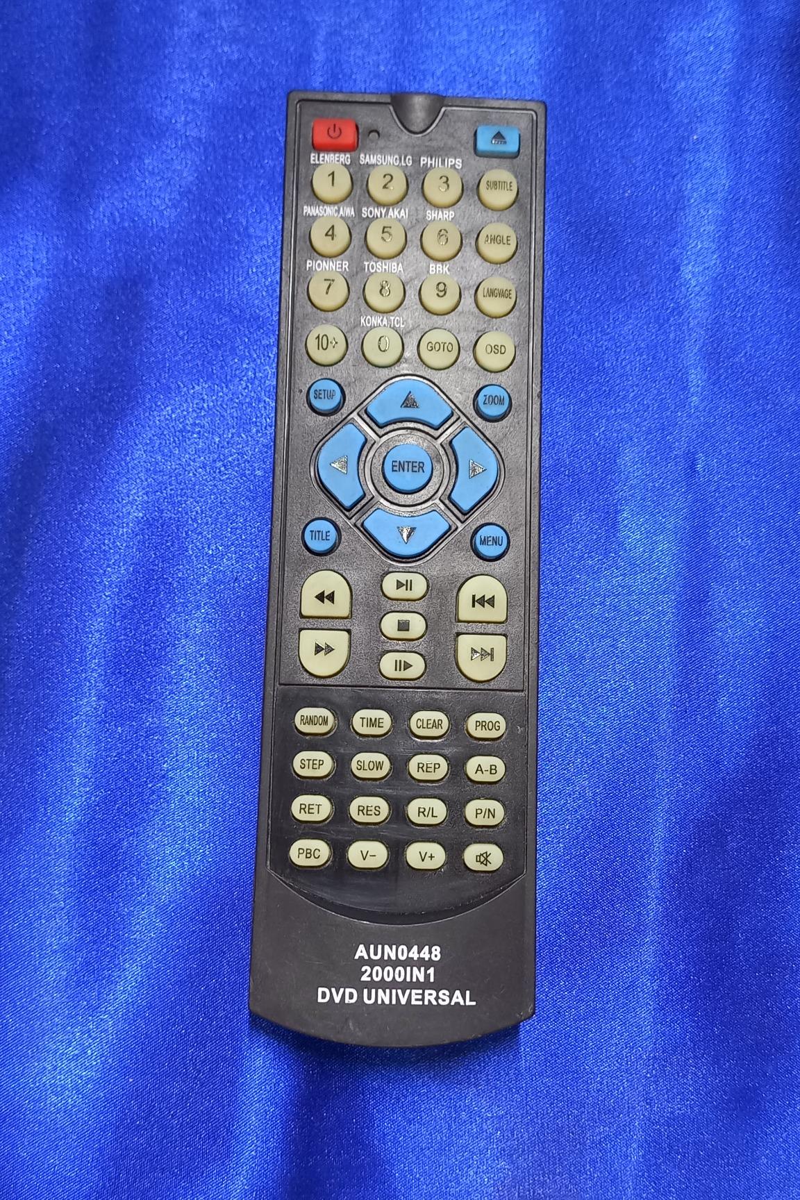 ریموت کنترل AUN0448 2000IN1 DVD UNIVERSALکد mhm230