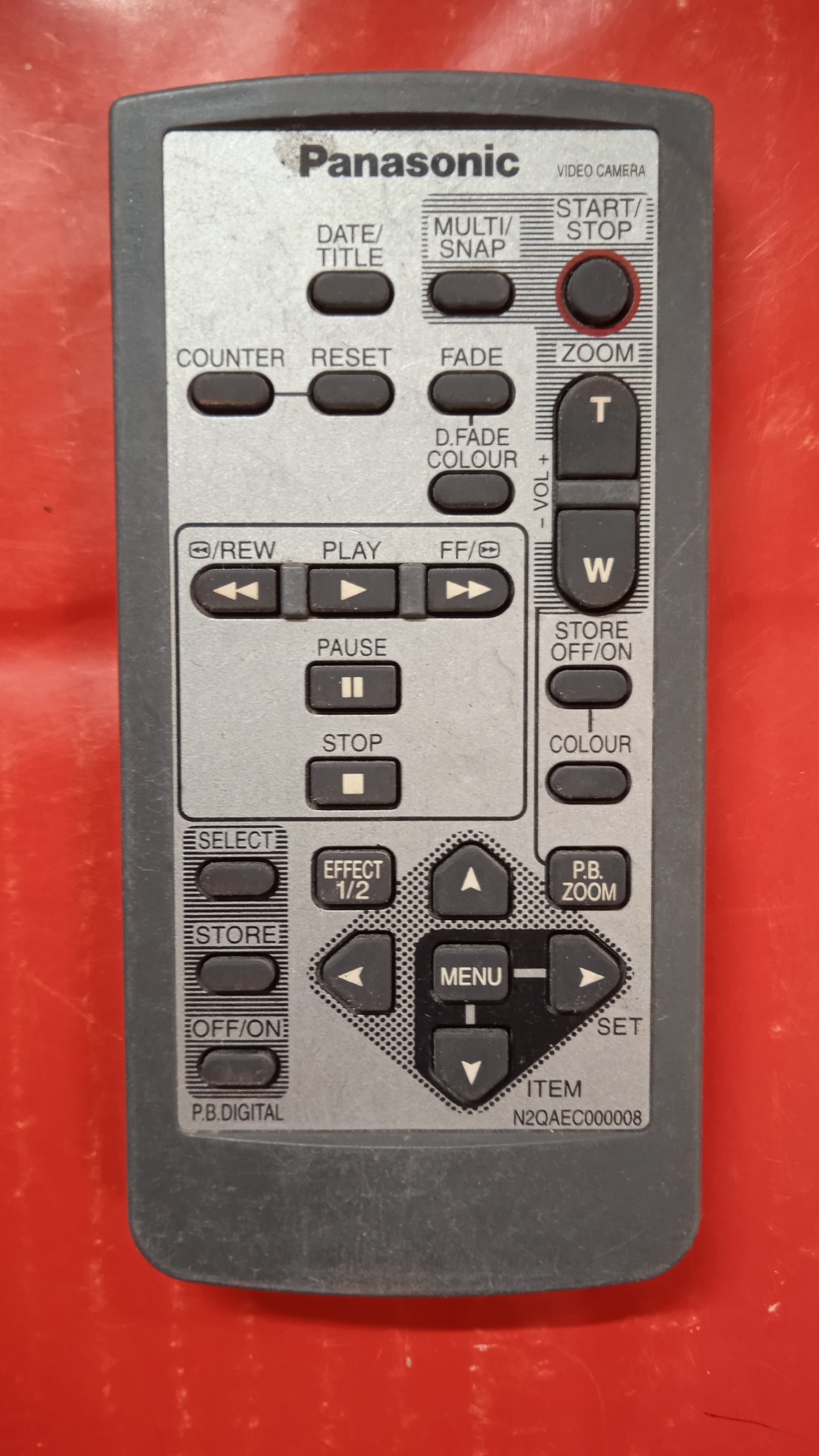 ریموت کنترل panasonic مدل N2QAEC000008 کد 117