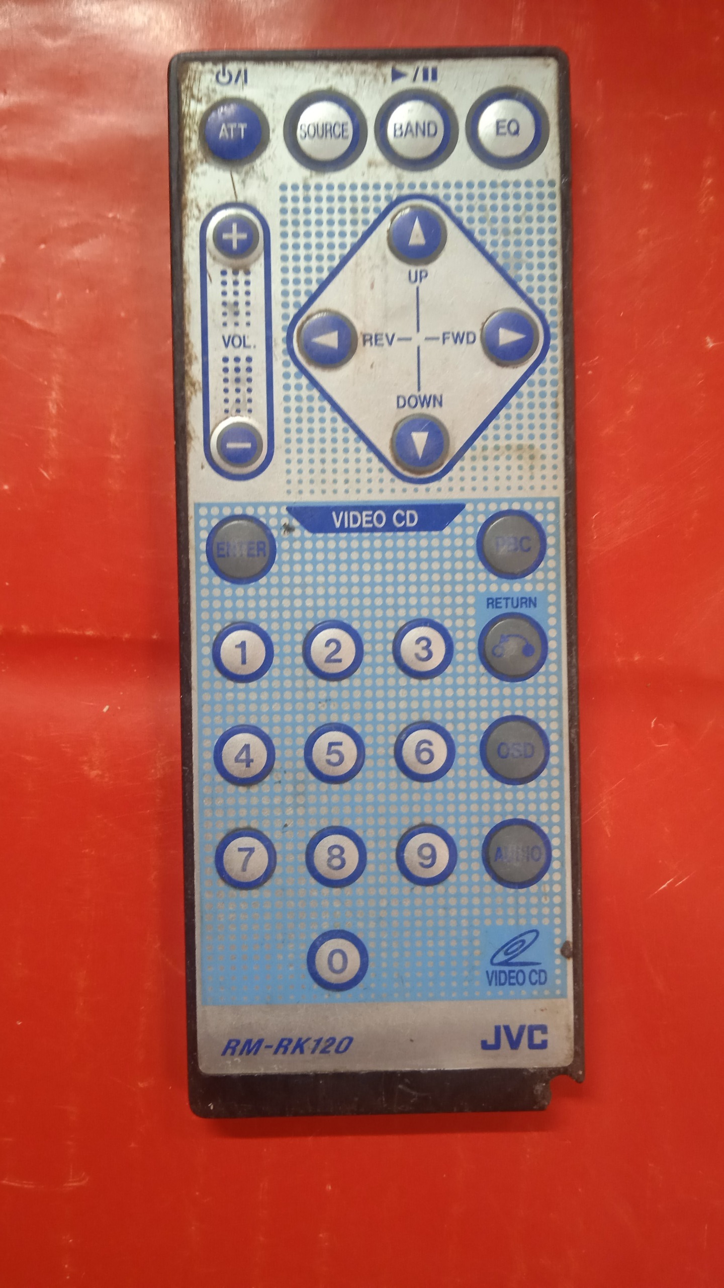 ریموت کنترل jvc مدل rm_rk120 کد 115