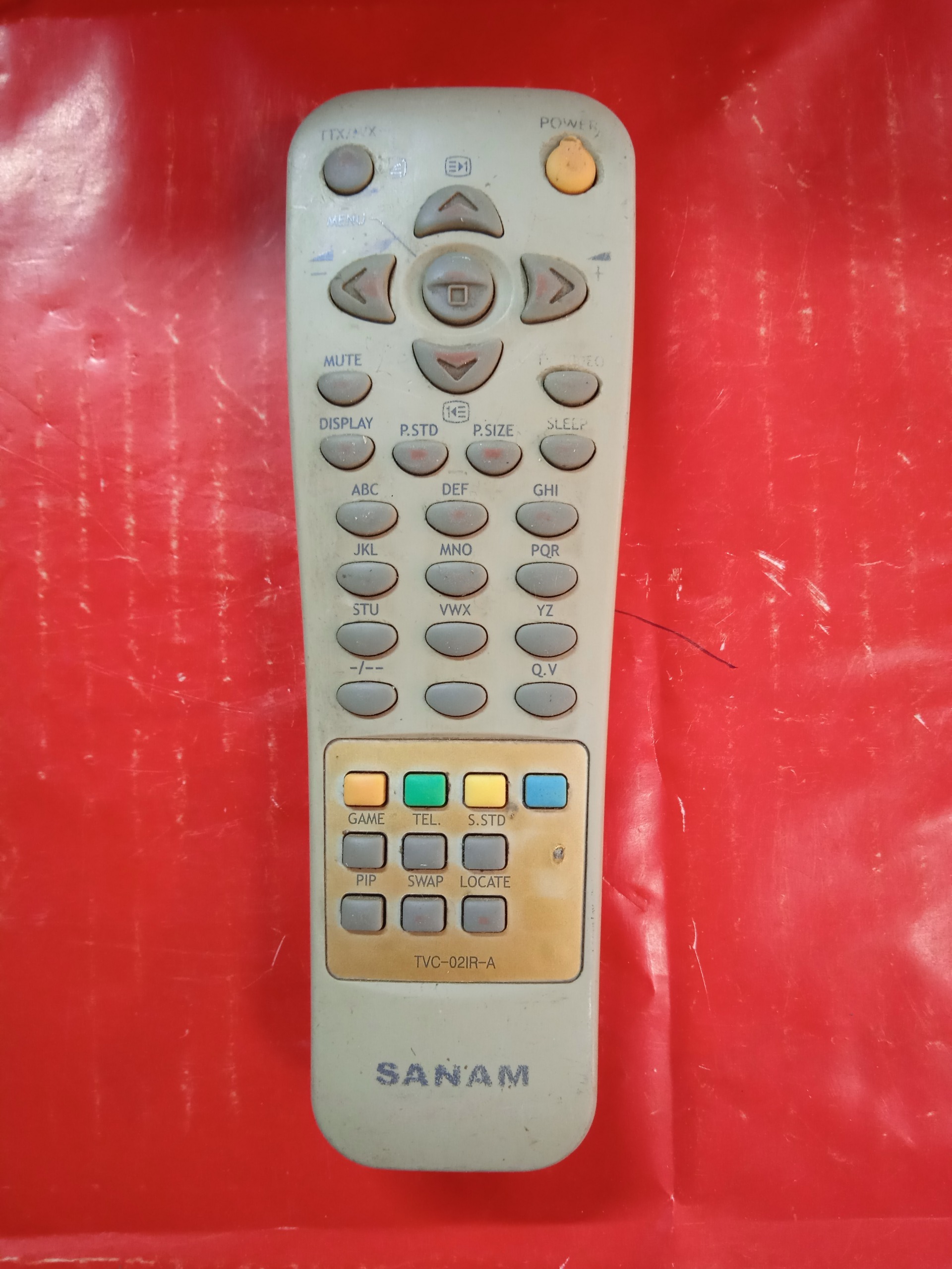 ریموت کنترل sanam مدل TVC-02IR-A کد 139