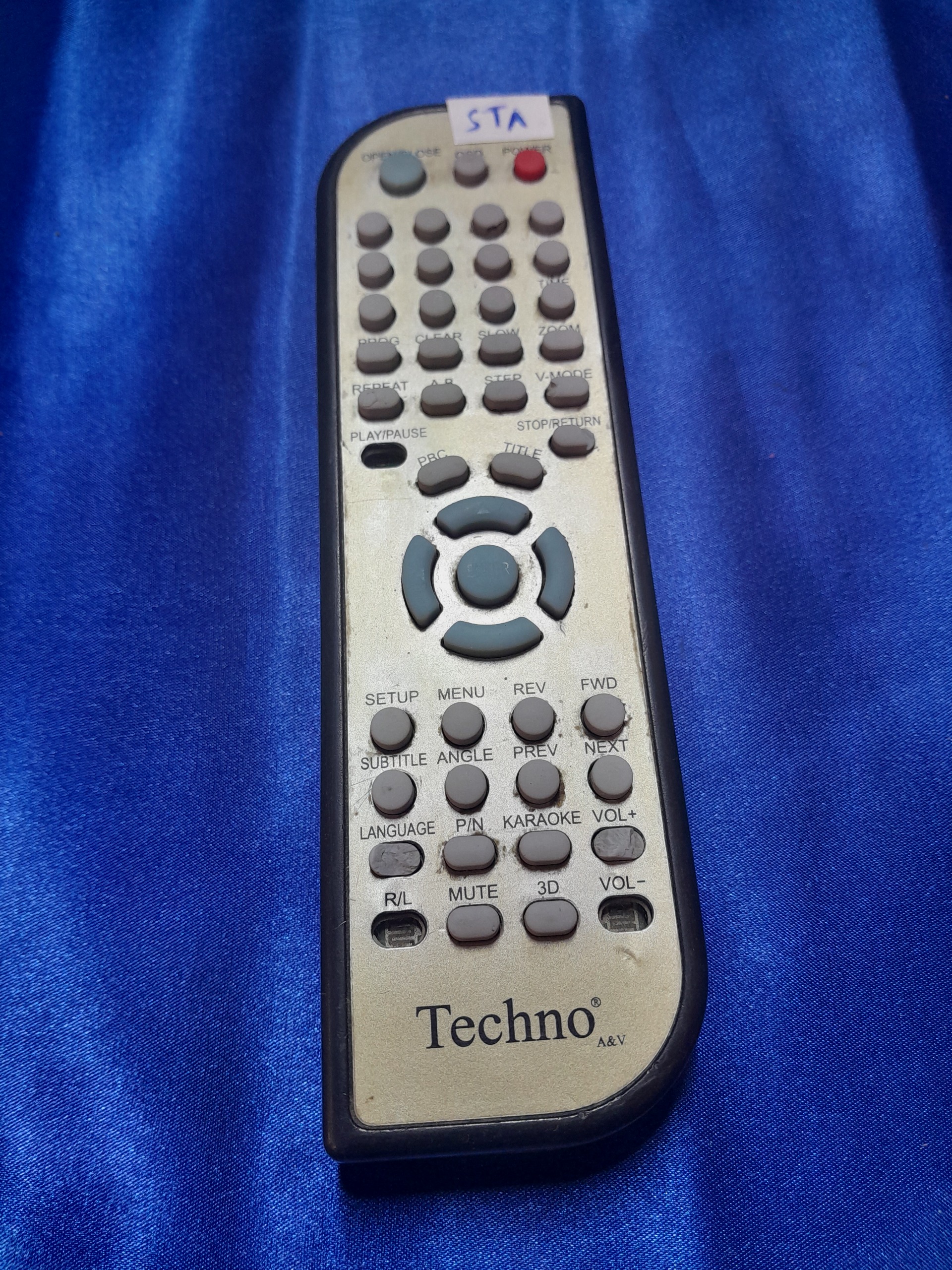 ریموت دی وی دی Techno AV JX-6011A کدST8